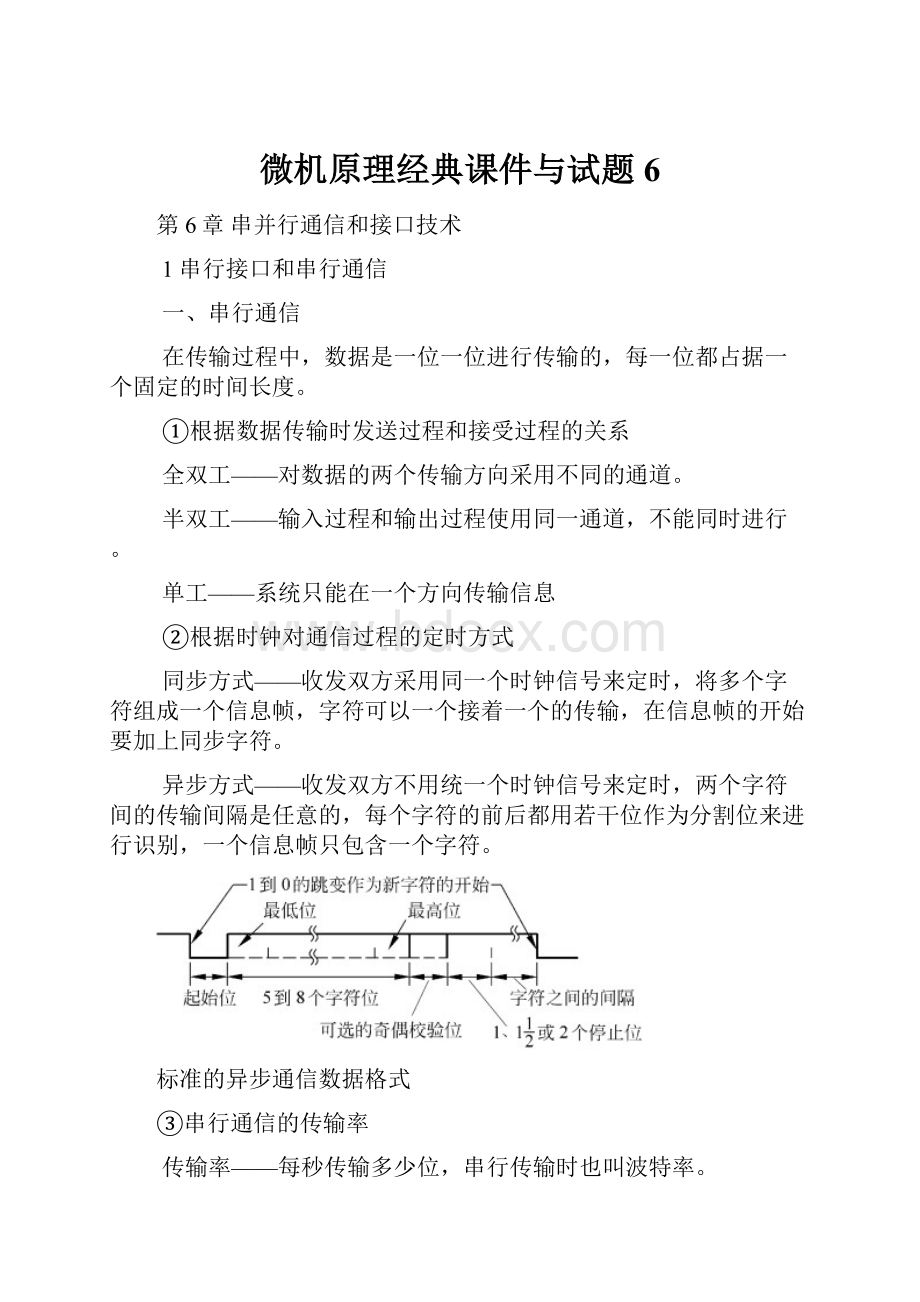 微机原理经典课件与试题6.docx