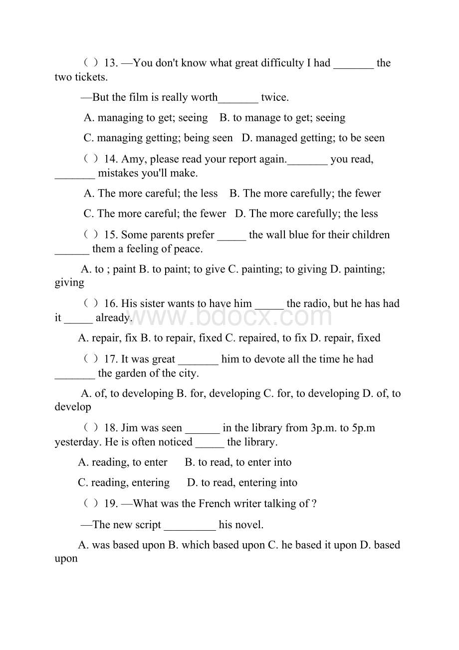 九年级英语上学期月考试题 牛津版I.docx_第3页