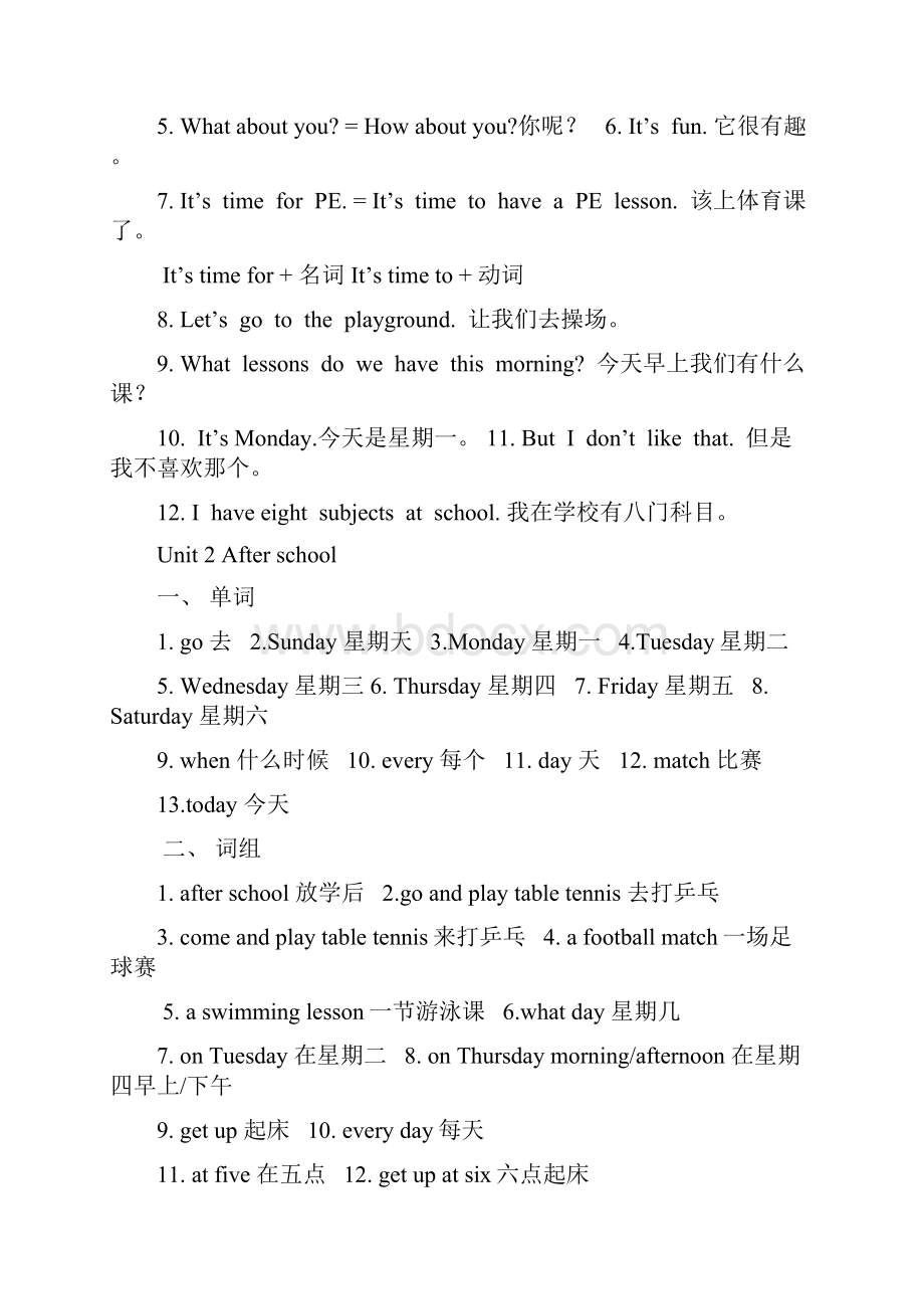 苏教版四年级下册英语归纳.docx_第2页