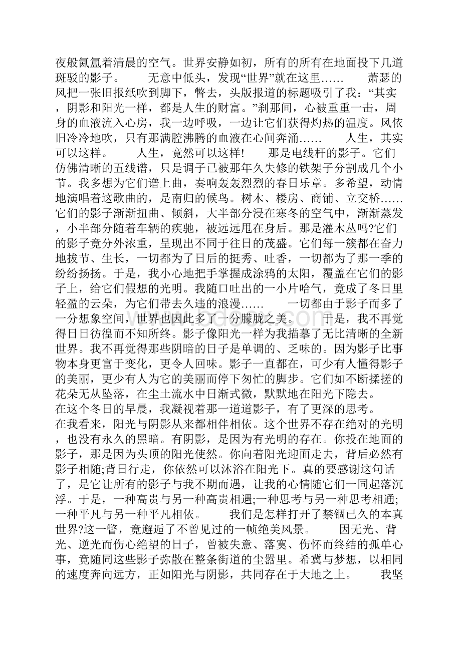 绵阳市中考满分作文雄鹰一次又一次的落入山谷.docx_第2页