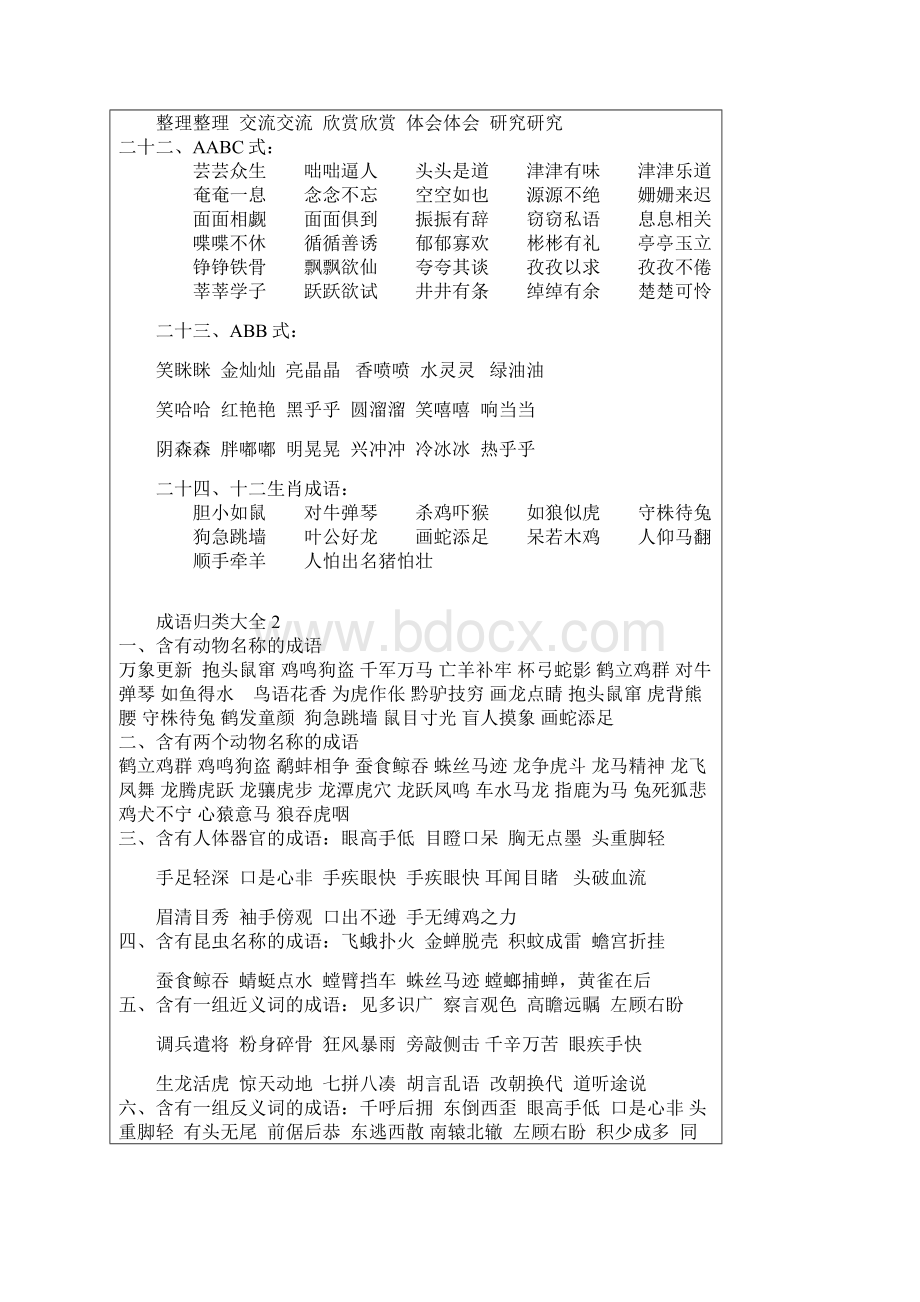 小学成语归类大全文档格式.docx_第3页