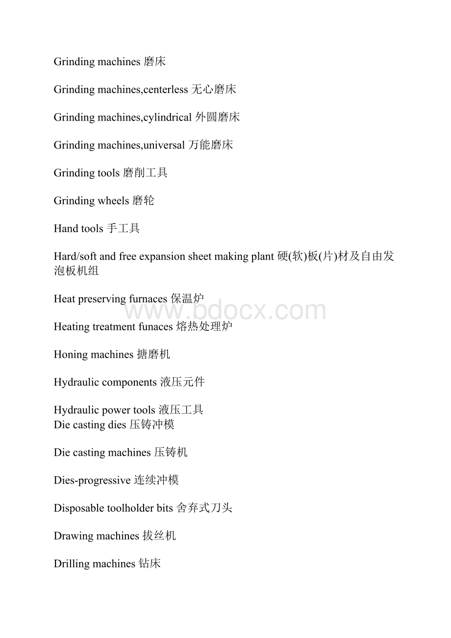 五金相关词汇中英文对照文档格式.docx_第3页