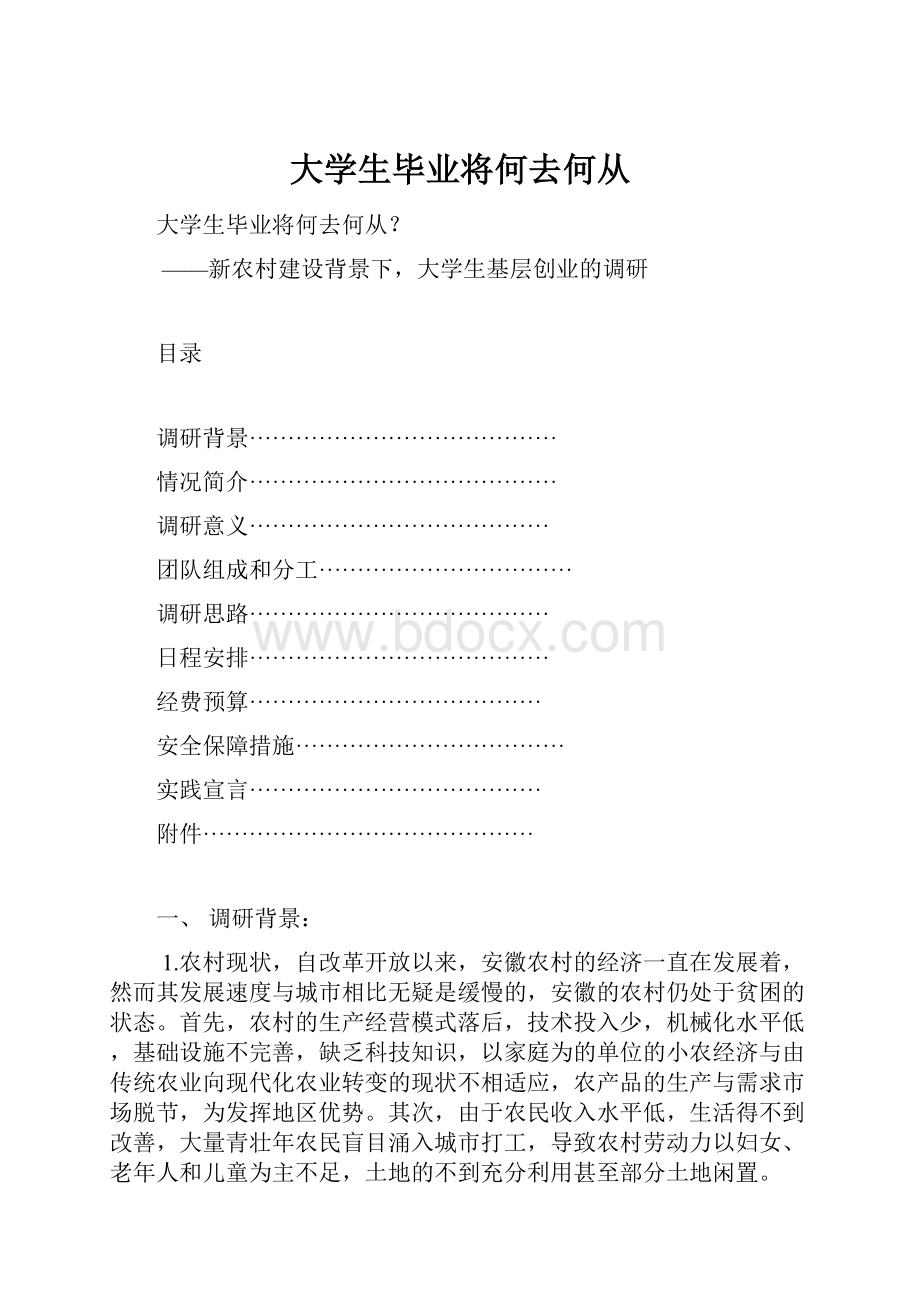 大学生毕业将何去何从.docx