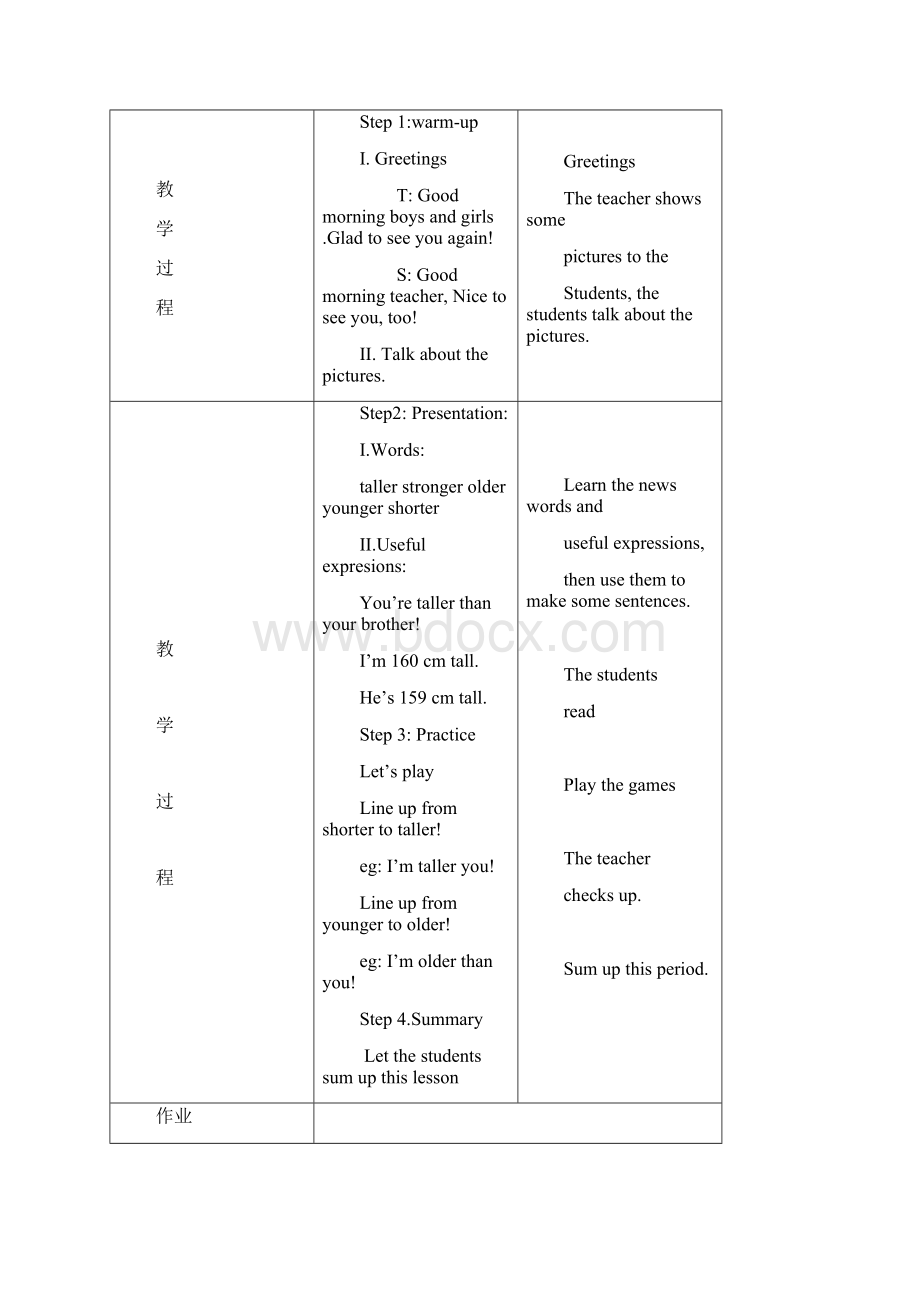 小学英语六年级教案.docx_第3页