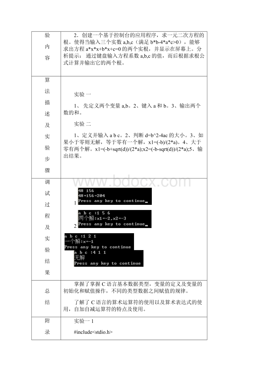 C语言上机实验报告.docx_第2页