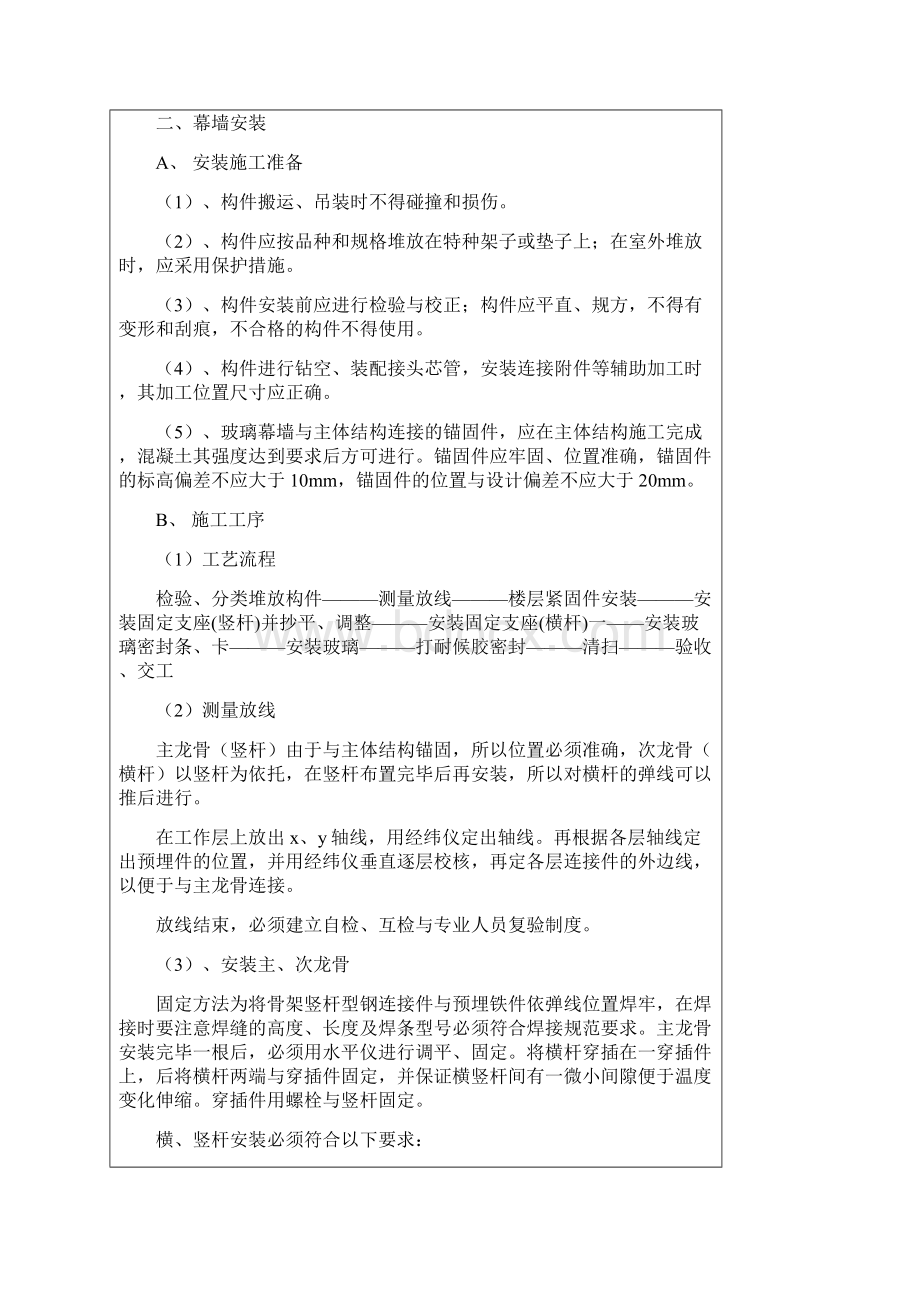 玻璃幕墙技术交底大全Word文档下载推荐.docx_第2页