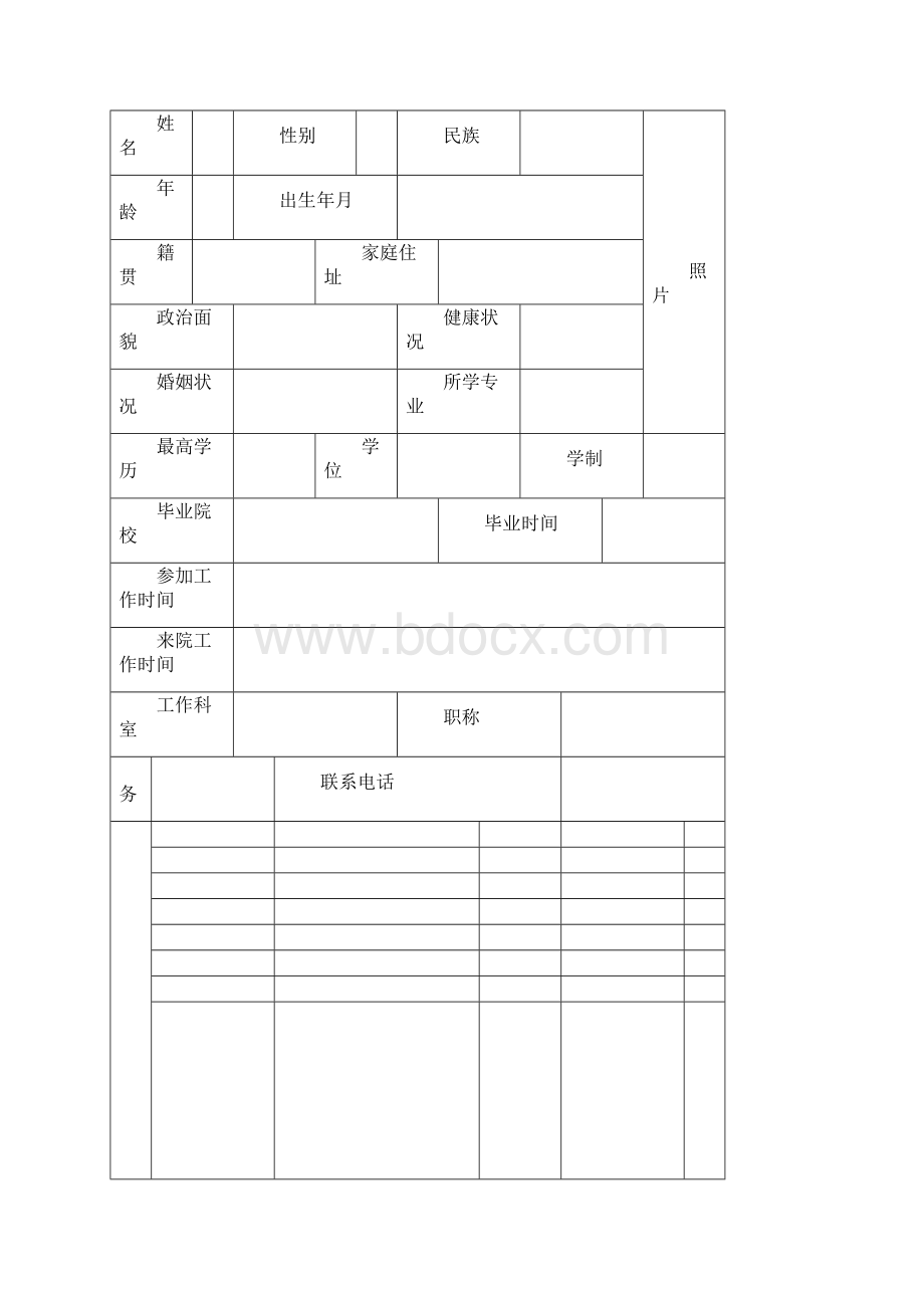 护理人员档案管理模板.docx_第2页