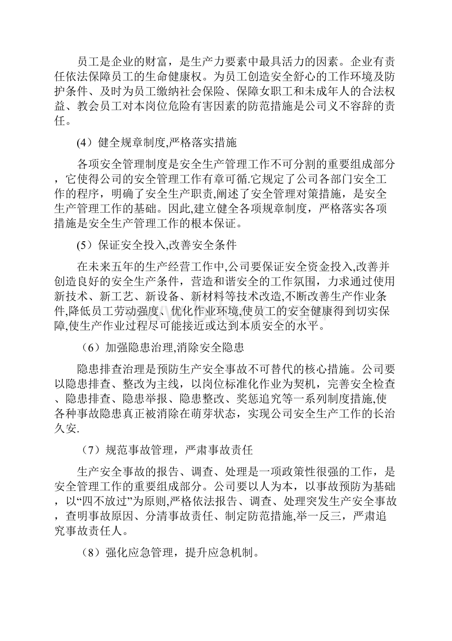 安全生产中长期五年规划文档格式.docx_第2页