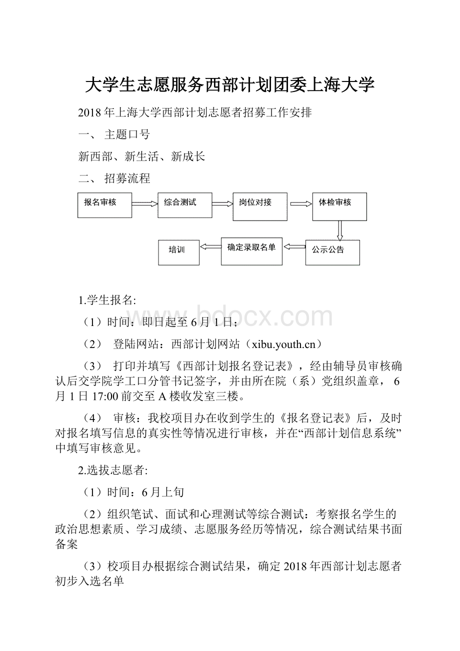 大学生志愿服务西部计划团委上海大学.docx