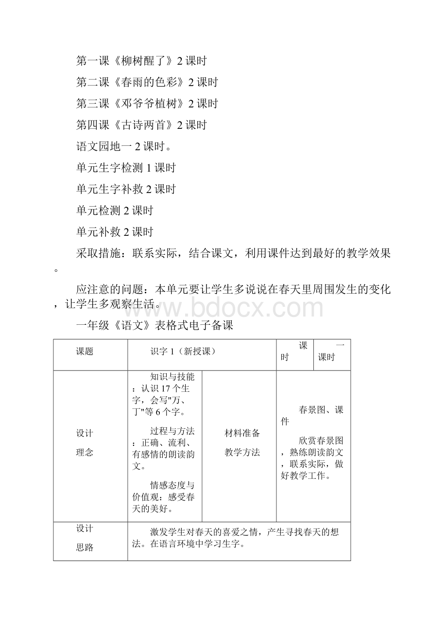 强烈推荐人教版小学语文一年级下册教案.docx_第3页