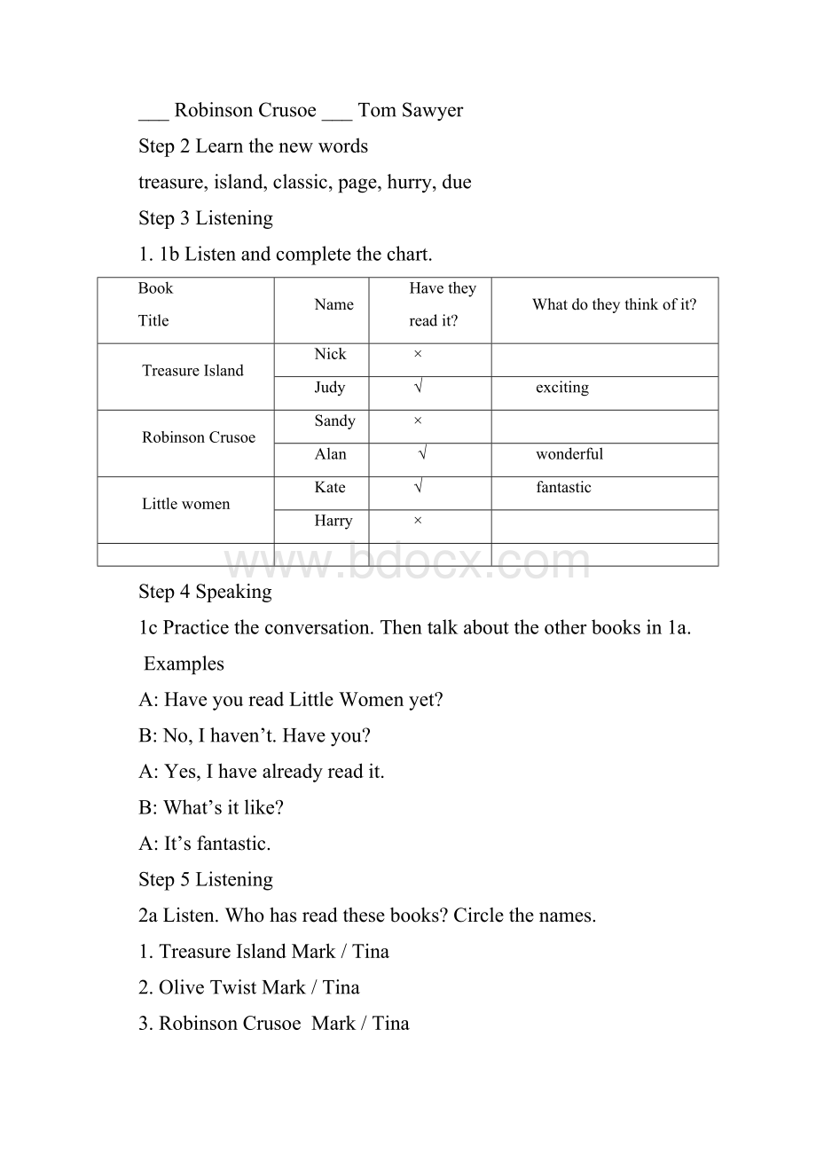 Unit8HaveyoureadTreasureIslandyet教案 2.docx_第3页