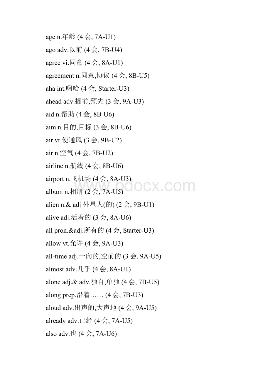 牛津英语中考词汇手册单词部分译林版适用.docx_第3页