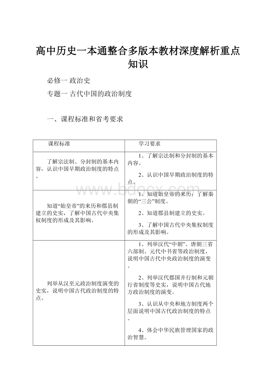 高中历史一本通整合多版本教材深度解析重点知识Word格式文档下载.docx_第1页