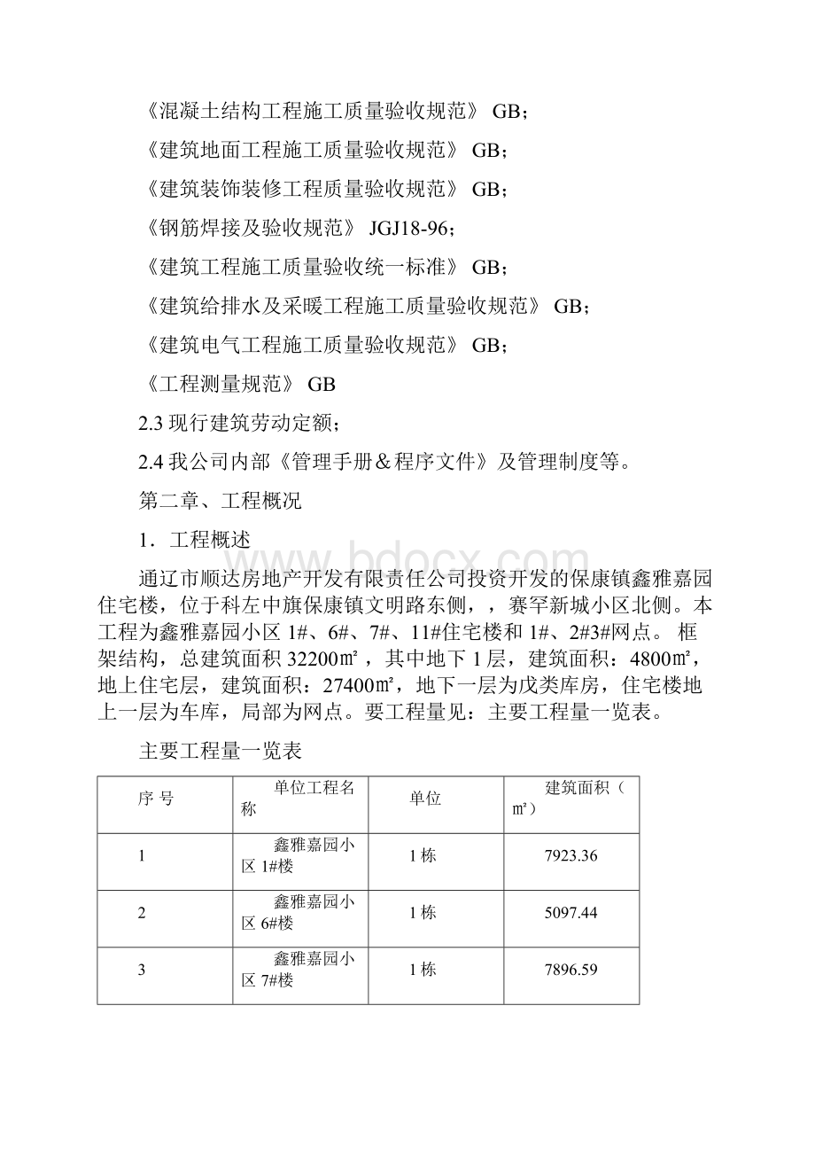 鑫雅嘉园施工组织设计.docx_第2页