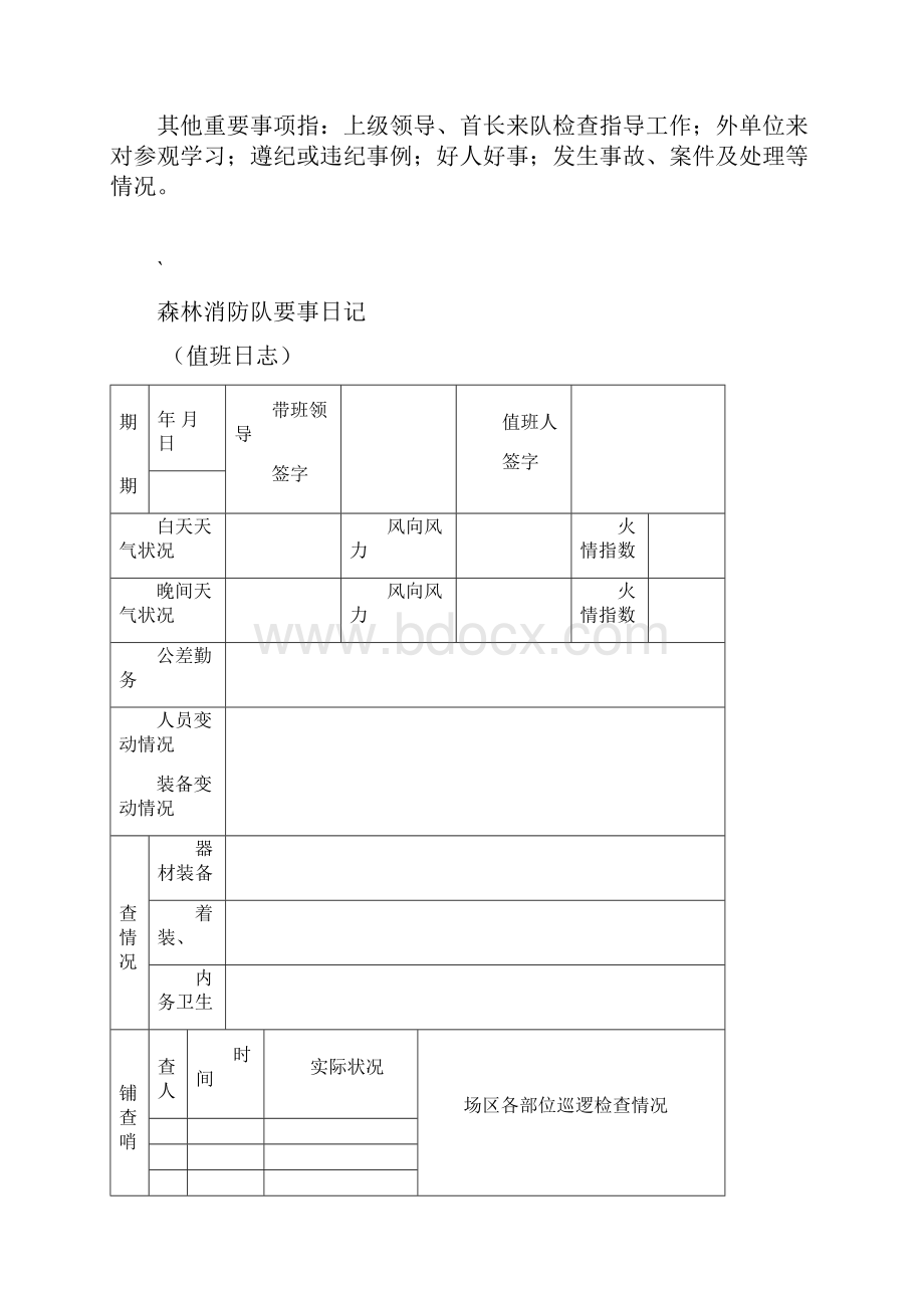 消防队值班日志等.docx_第2页