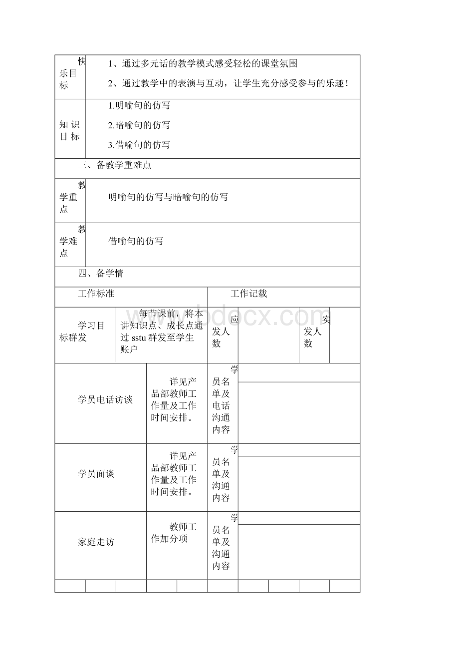 阳光喔小学35年级作文形式仿写课件+教案 45元2文笔3形式仿写3教案Word文档下载推荐.docx_第2页