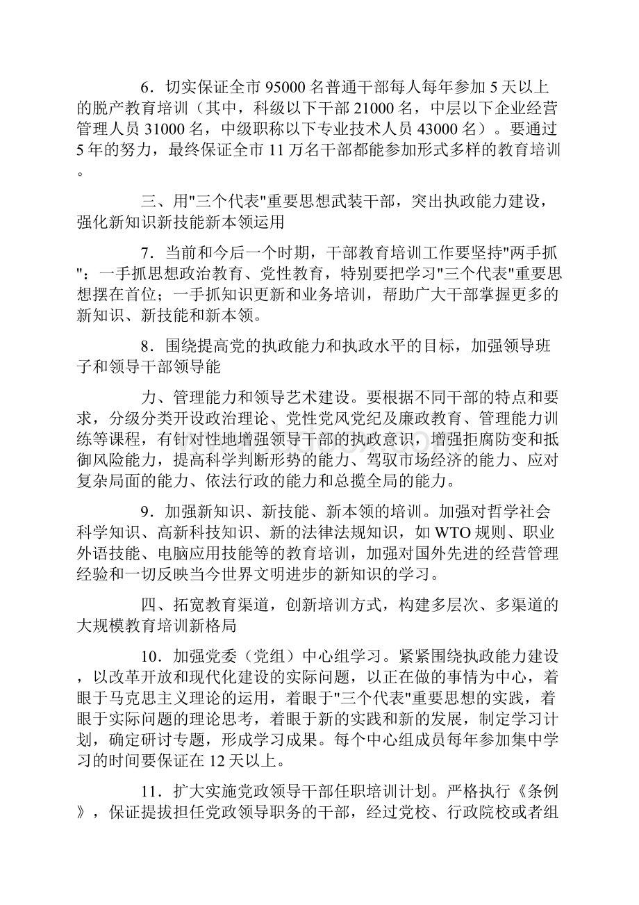 干部教育培训的实施意见文档格式.docx_第3页