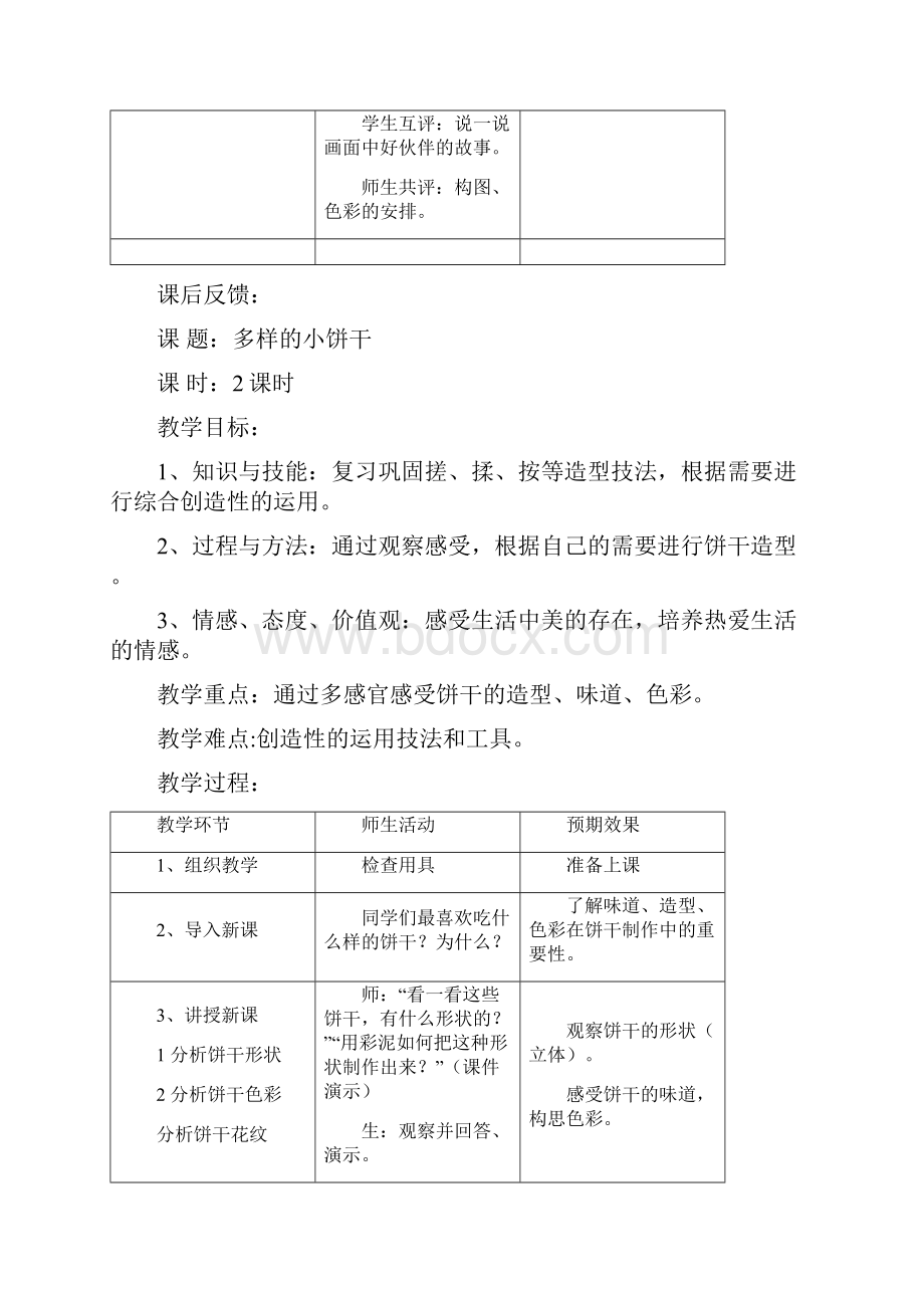 人教版小学一年级美术教案下全册.docx_第3页