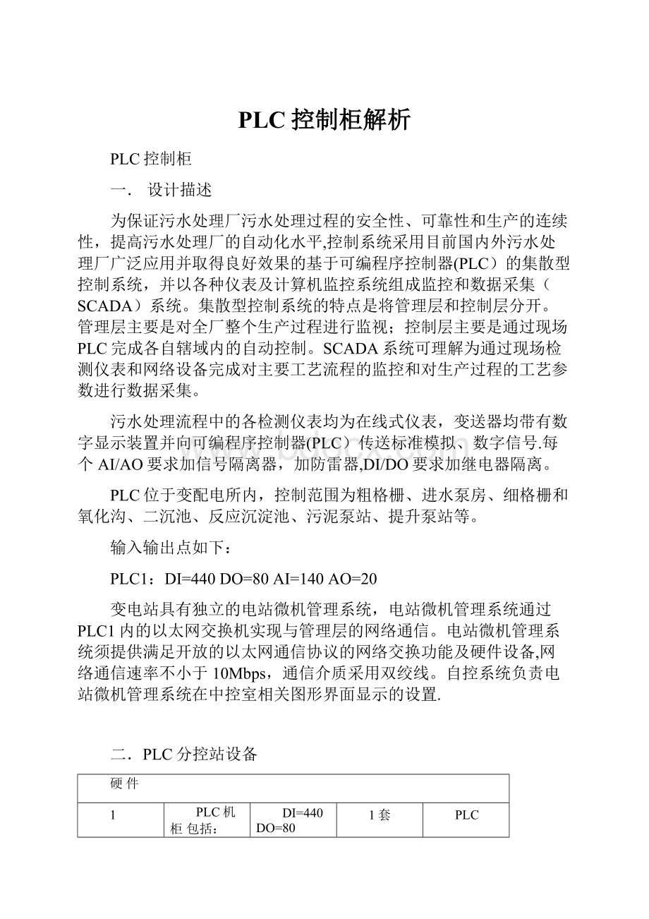 PLC控制柜解析.docx_第1页