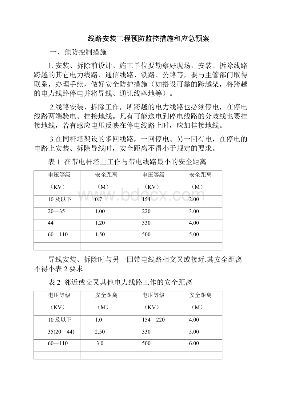 输电线路施工应急预案Word格式文档下载.docx_第2页