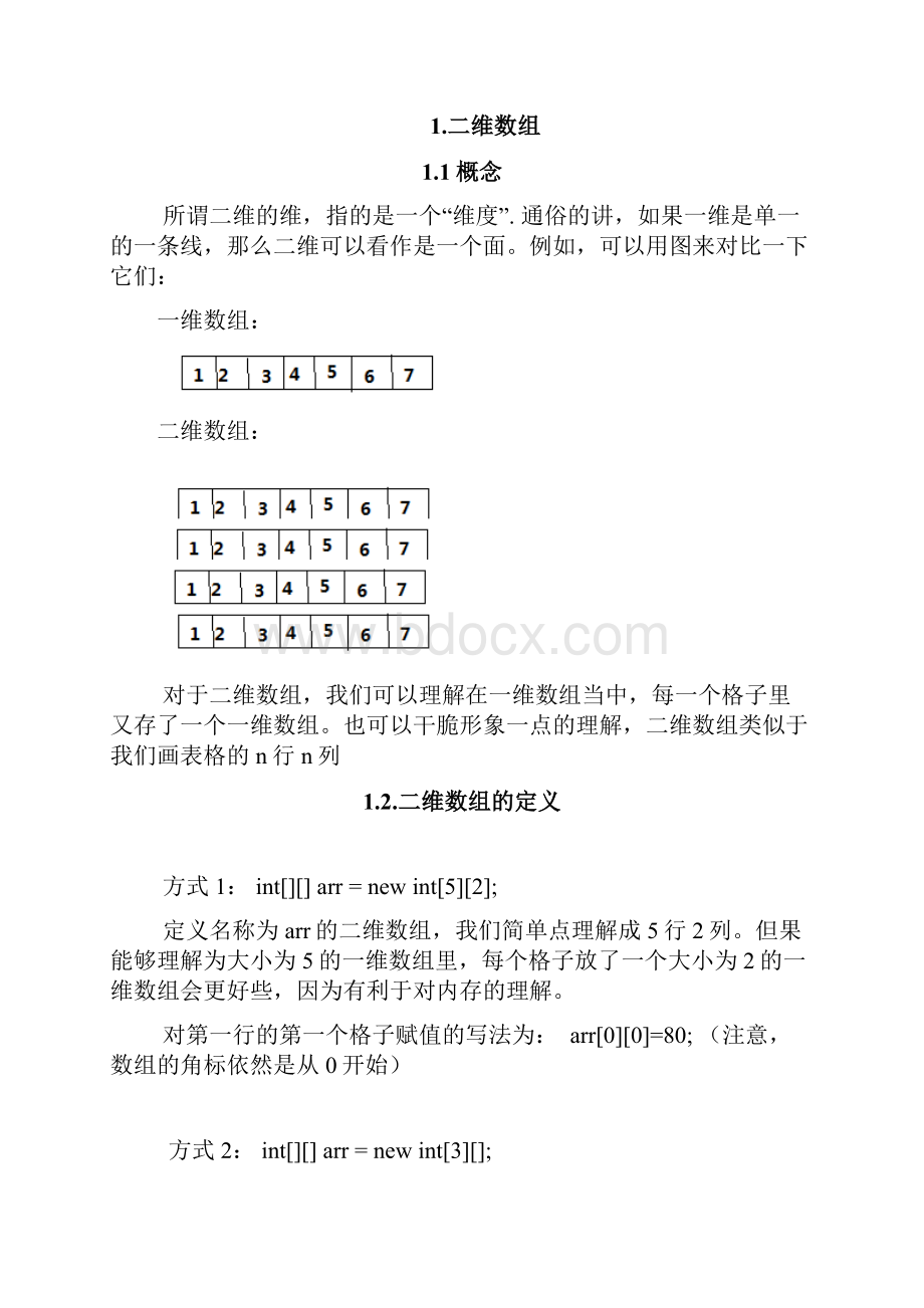 8二维数组和常见排序算法分析.docx_第2页