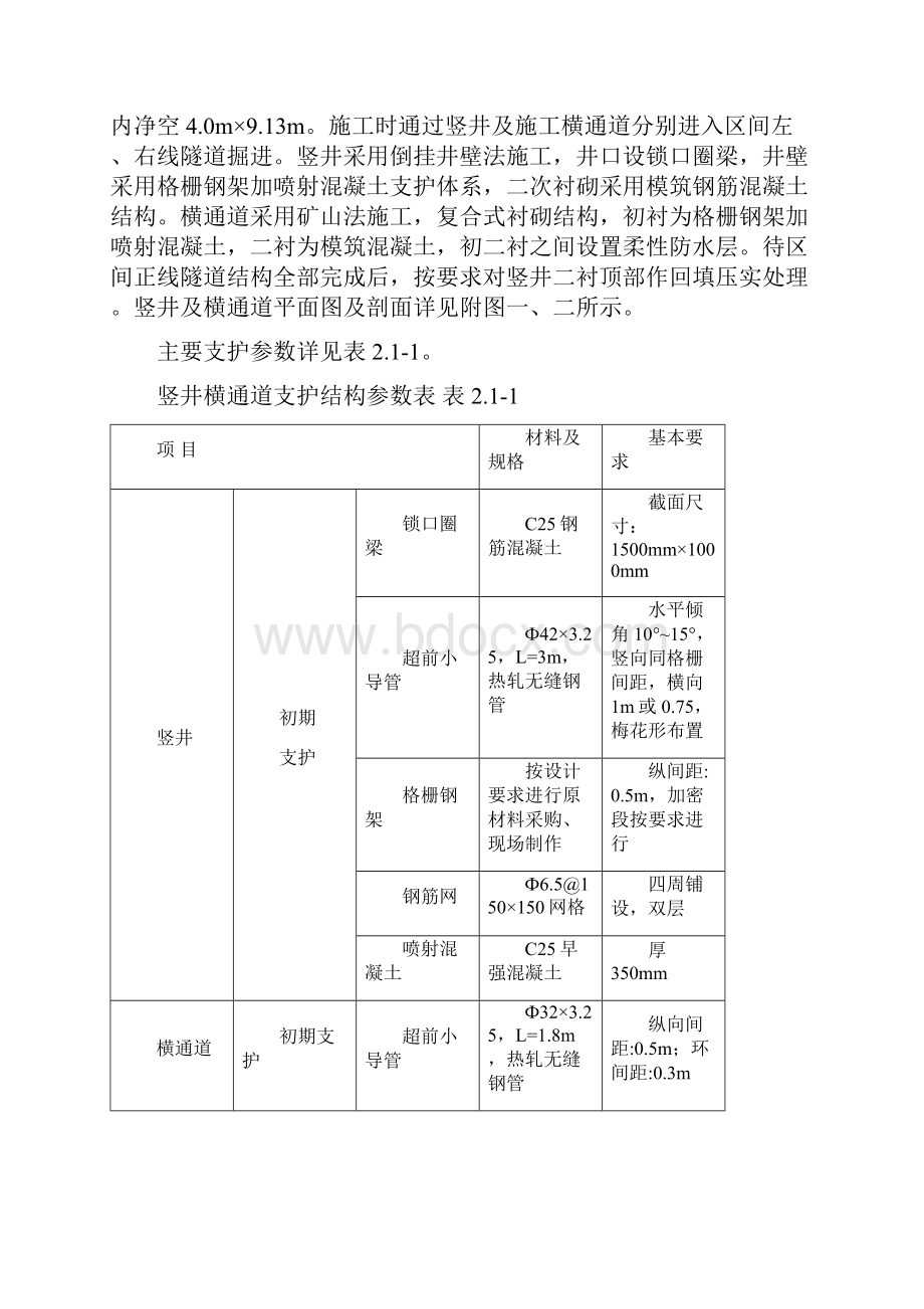 竖井横通道施工方案.docx_第3页