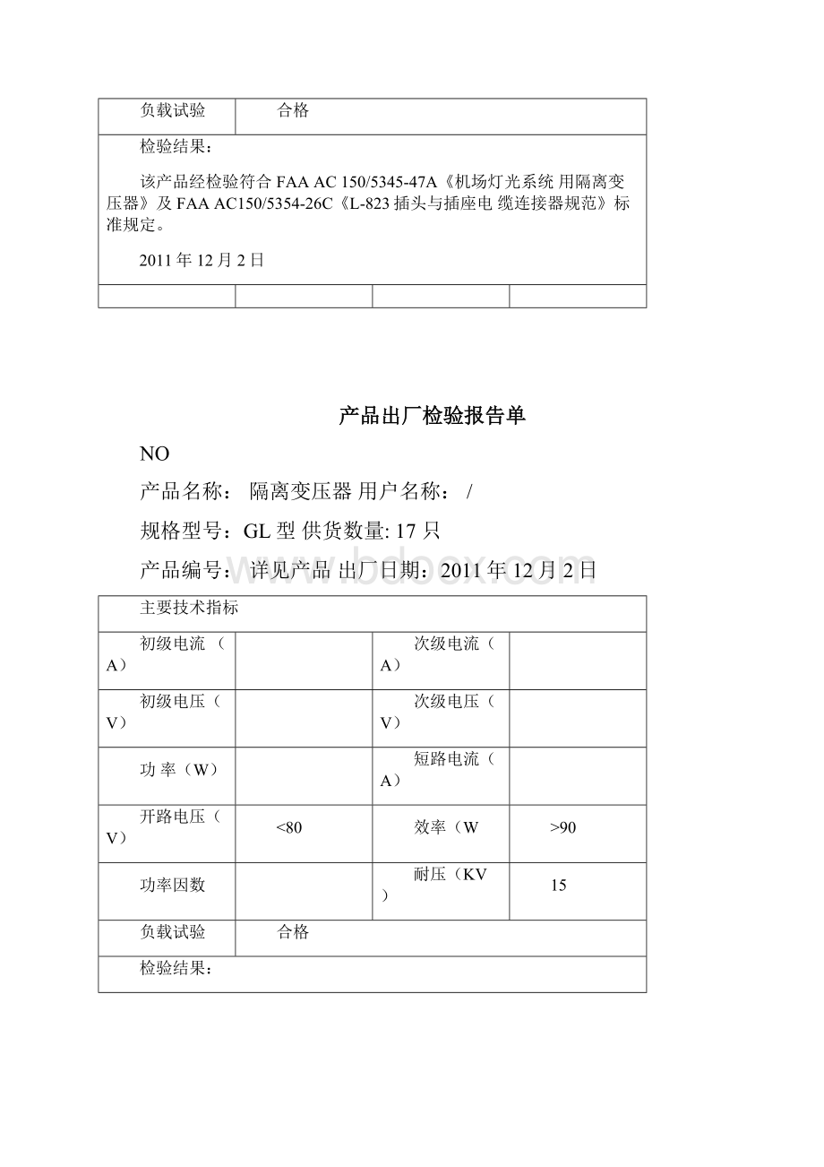 产品出厂报告合格证.docx_第2页