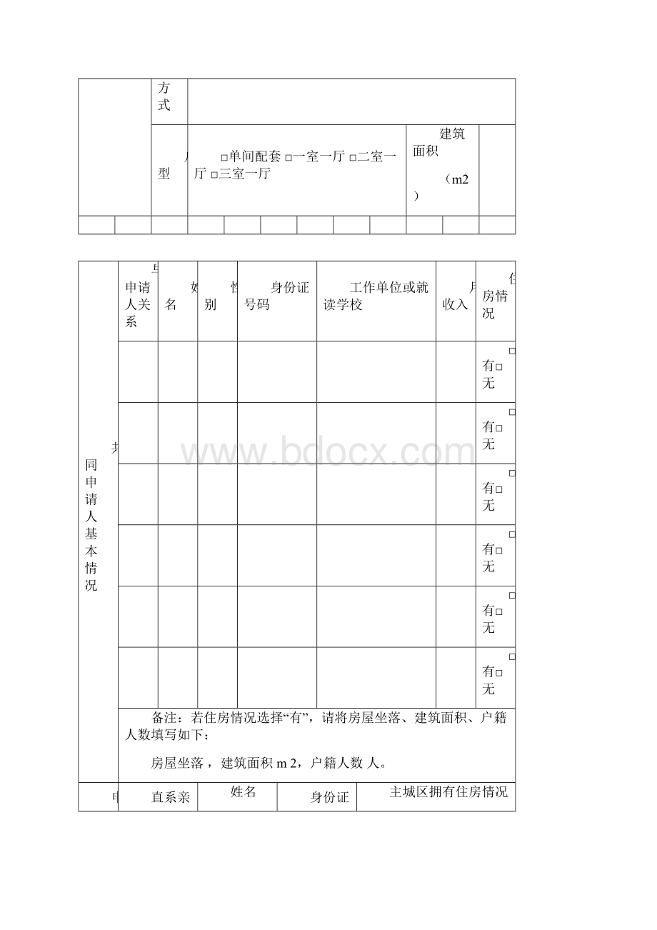 咸阳市公共租赁住房申请表.docx_第3页