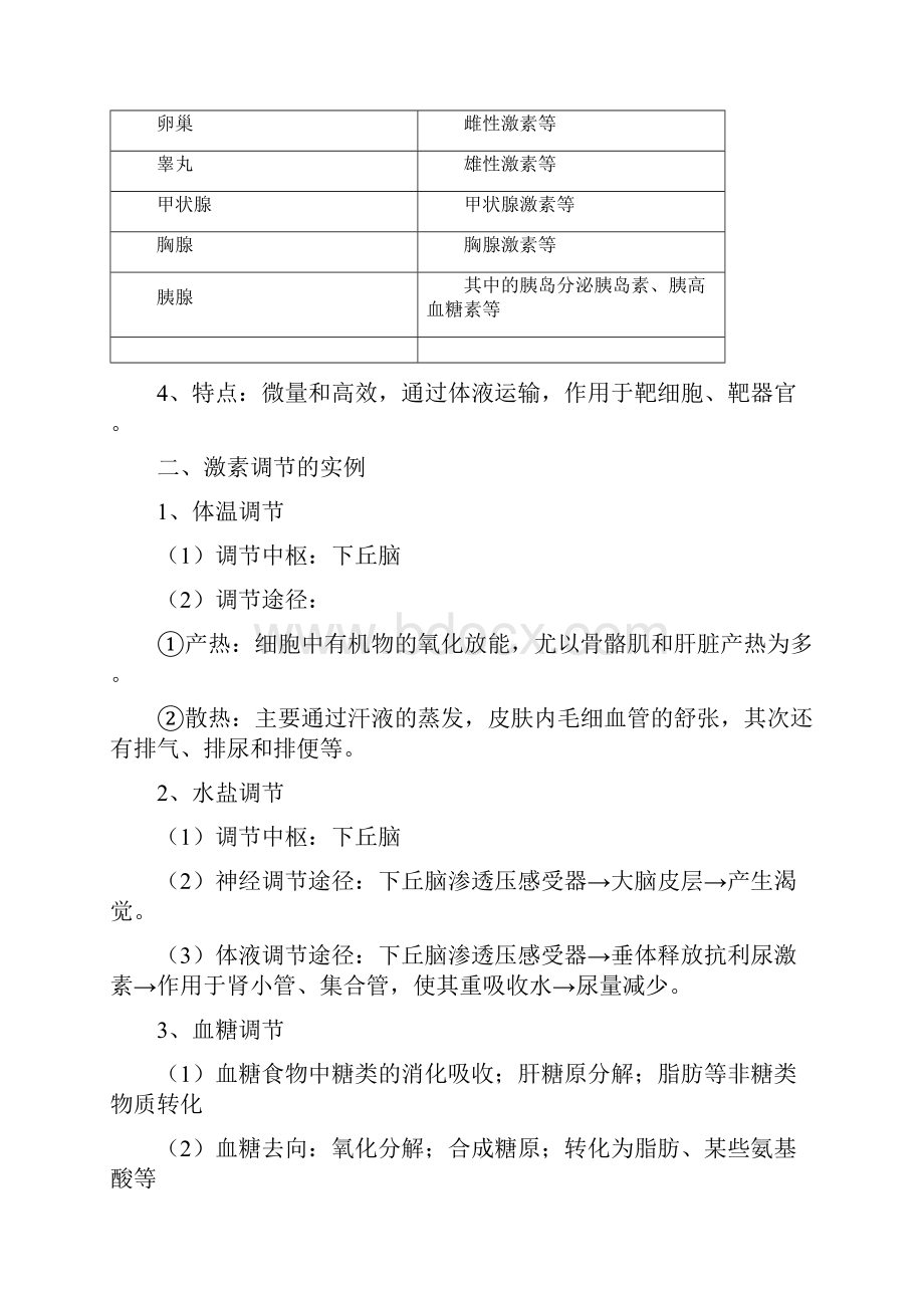 最新高中生物通过激素的调节神经调节与体液调节的关Word文档下载推荐.docx_第2页