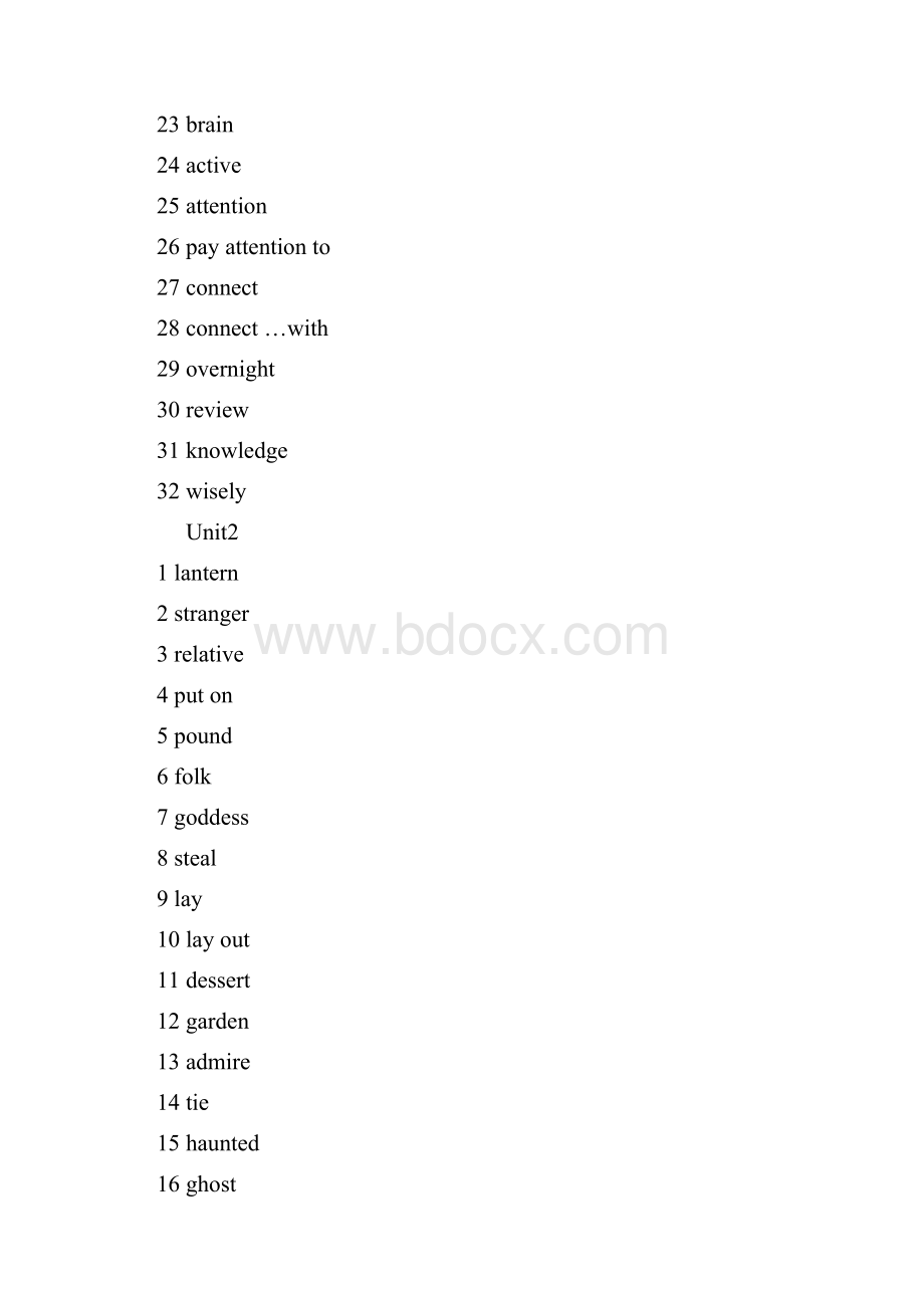 人教版九年级英语单词认记版Word文档格式.docx_第2页