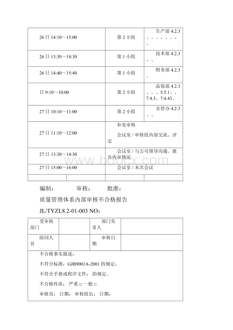 简单的年度内审计划Word文档下载推荐.docx_第3页