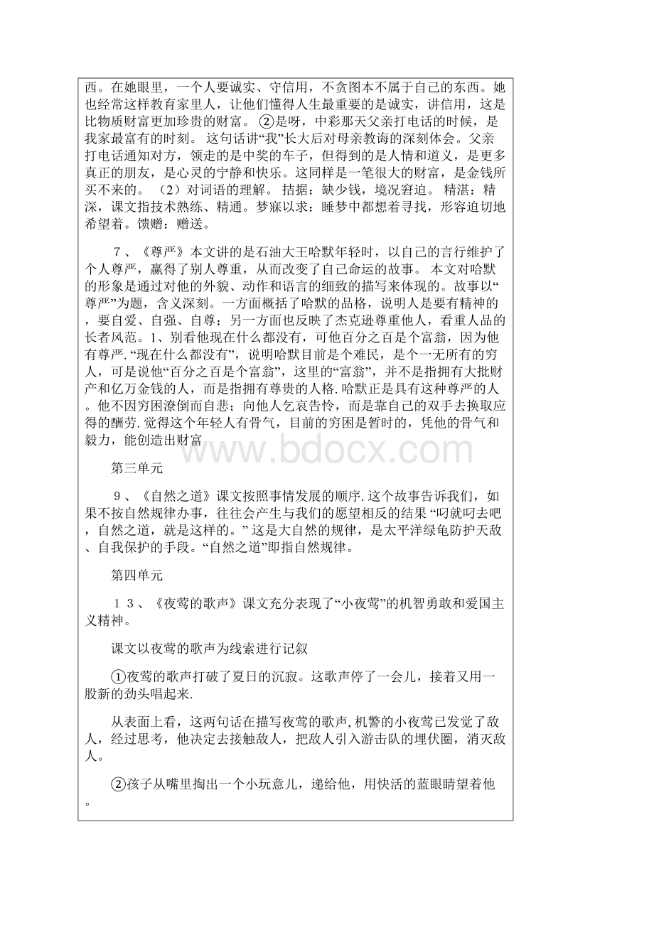 小学四年级语文精读课文重点总汇.docx_第3页