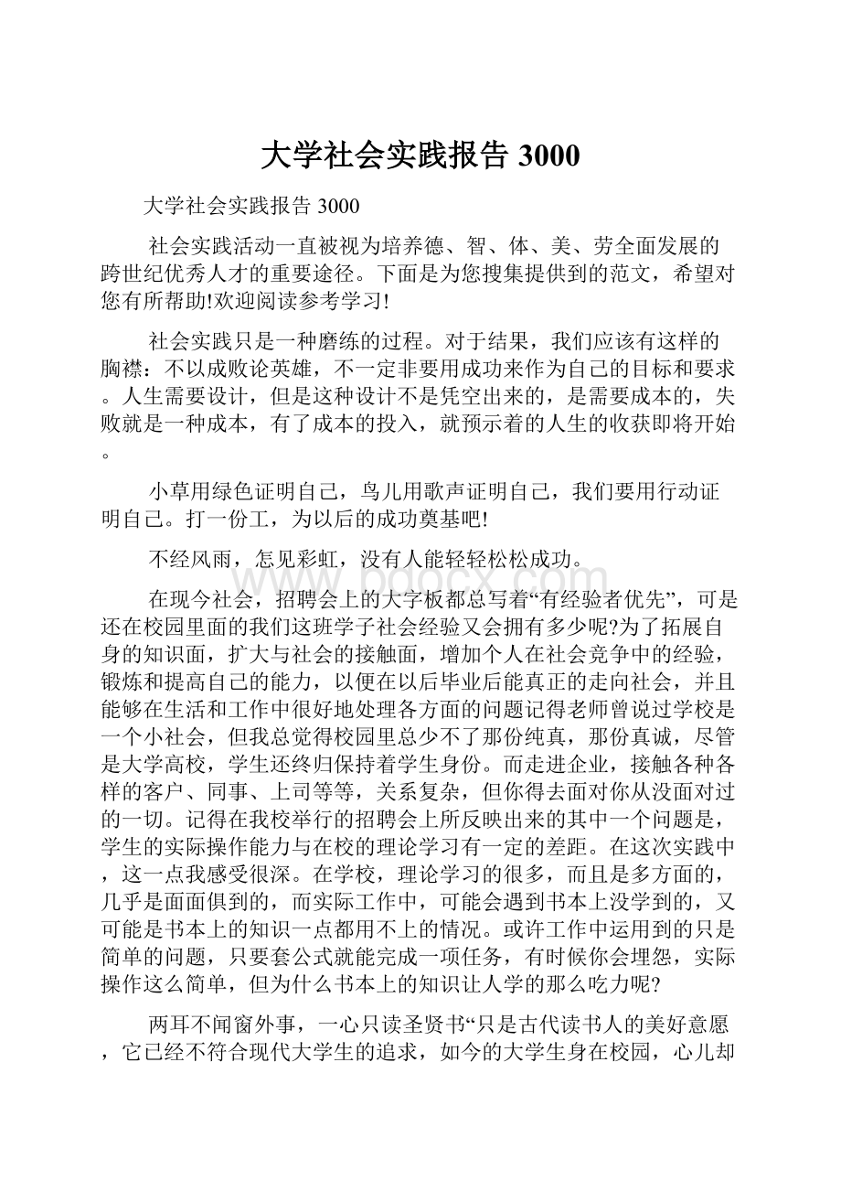 大学社会实践报告3000Word格式文档下载.docx