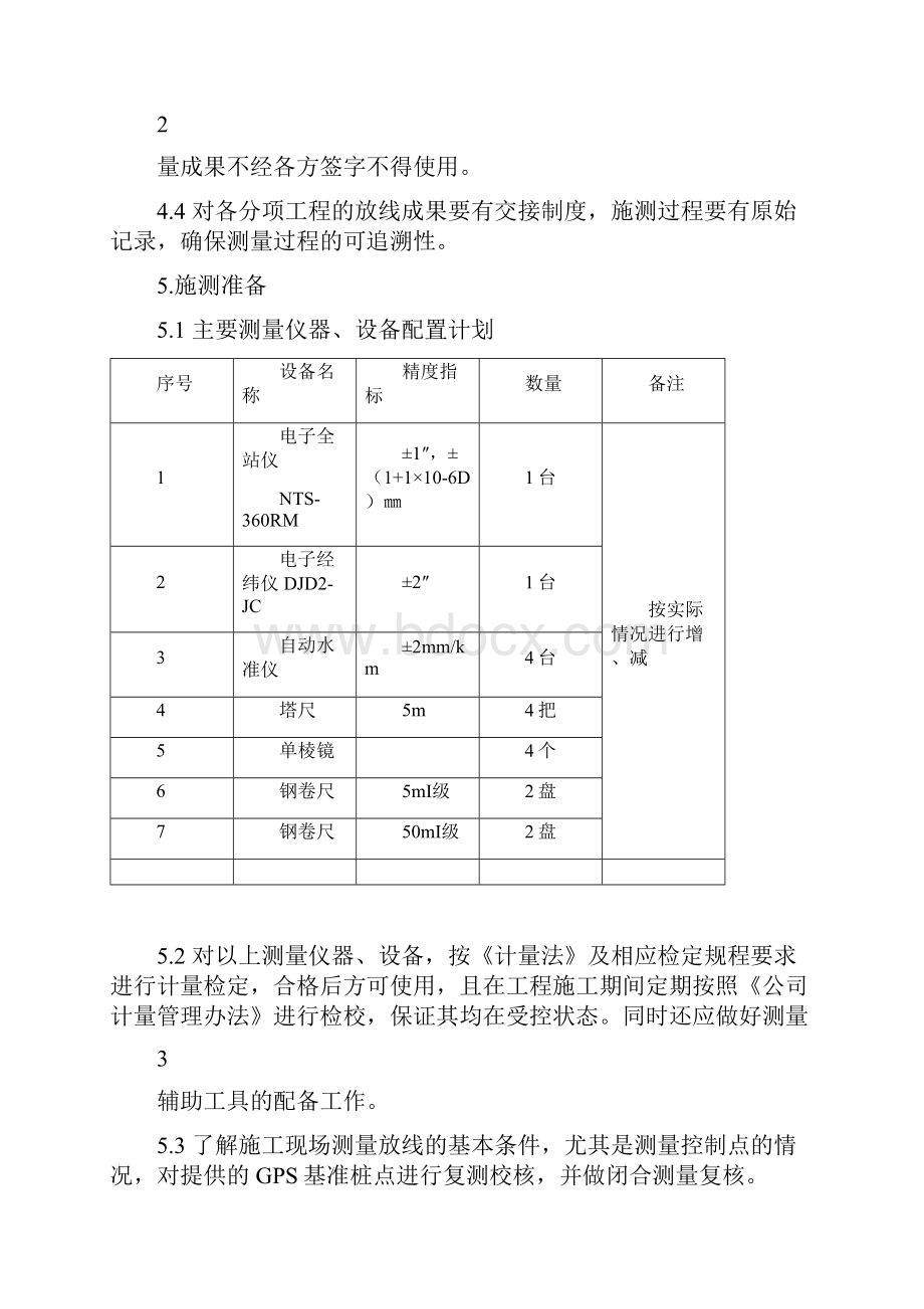 山西国金传送带项目测量放线施工方案.docx_第3页