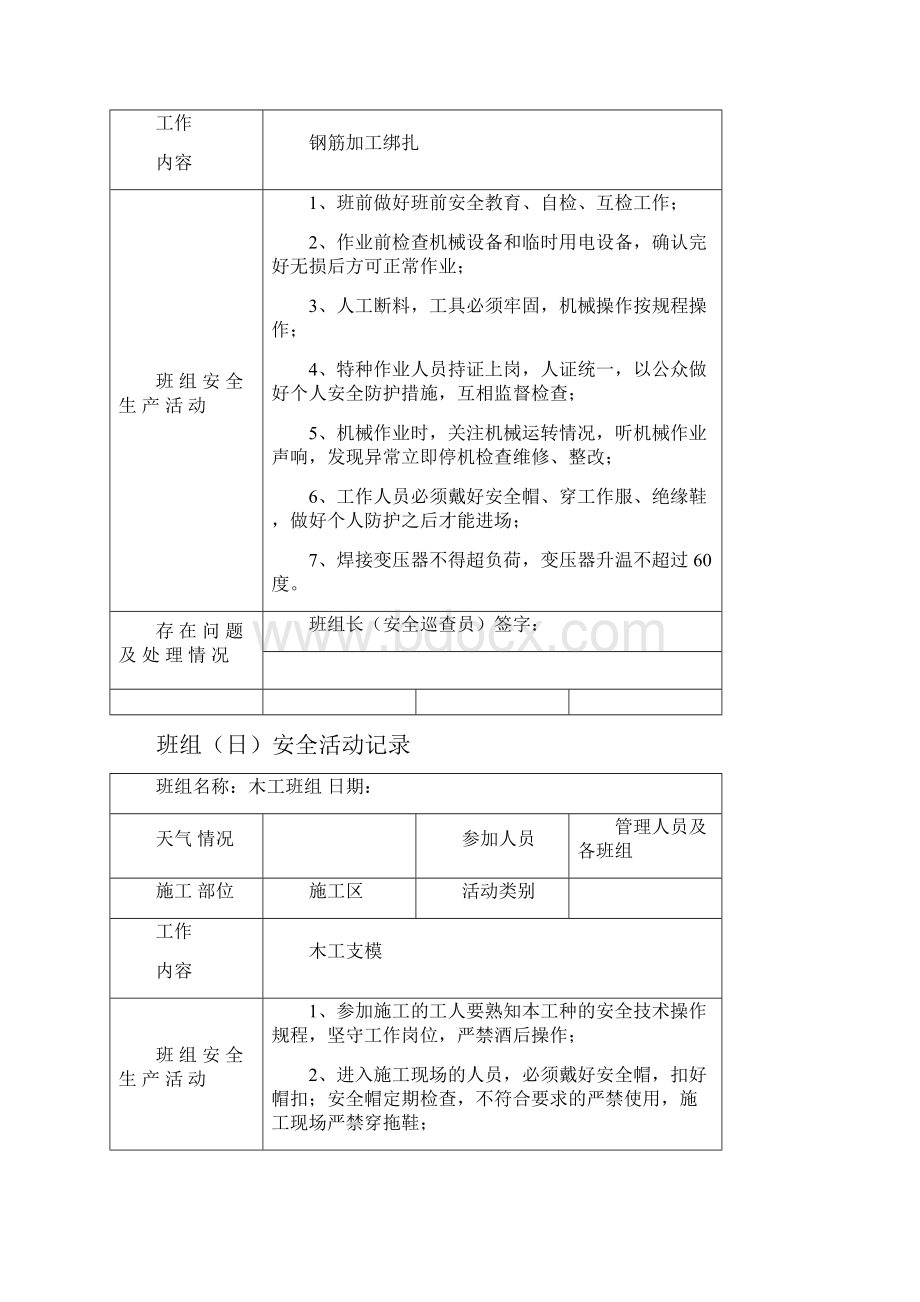 班组日安全活动记录.docx_第2页