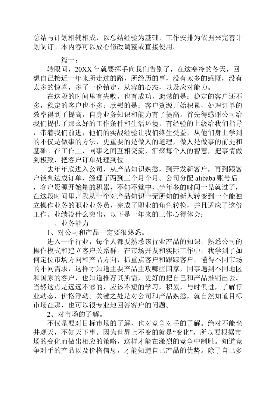 业务员个人工作总结.docx_第2页