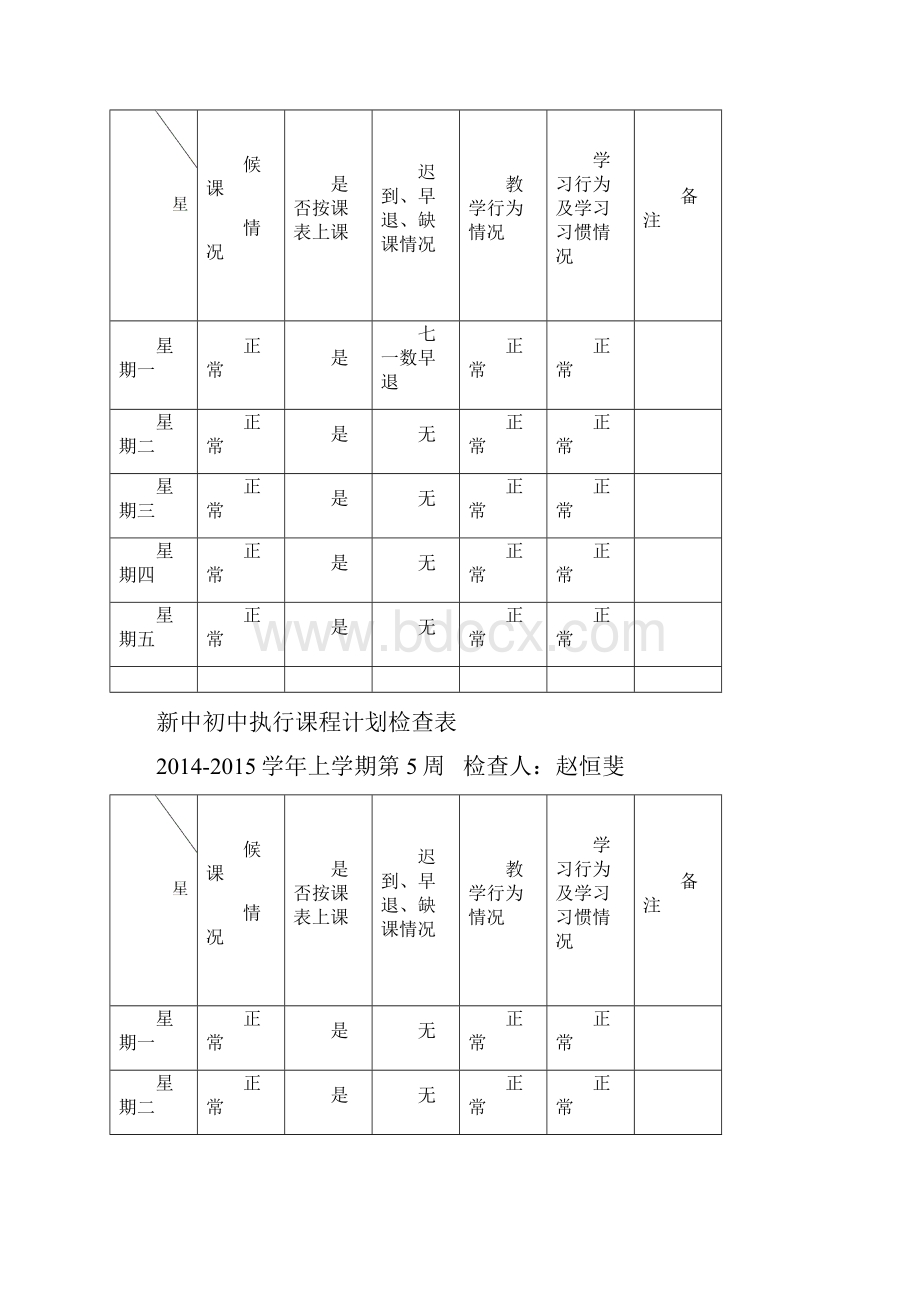 课程执行情况检查表Word格式文档下载.docx_第2页