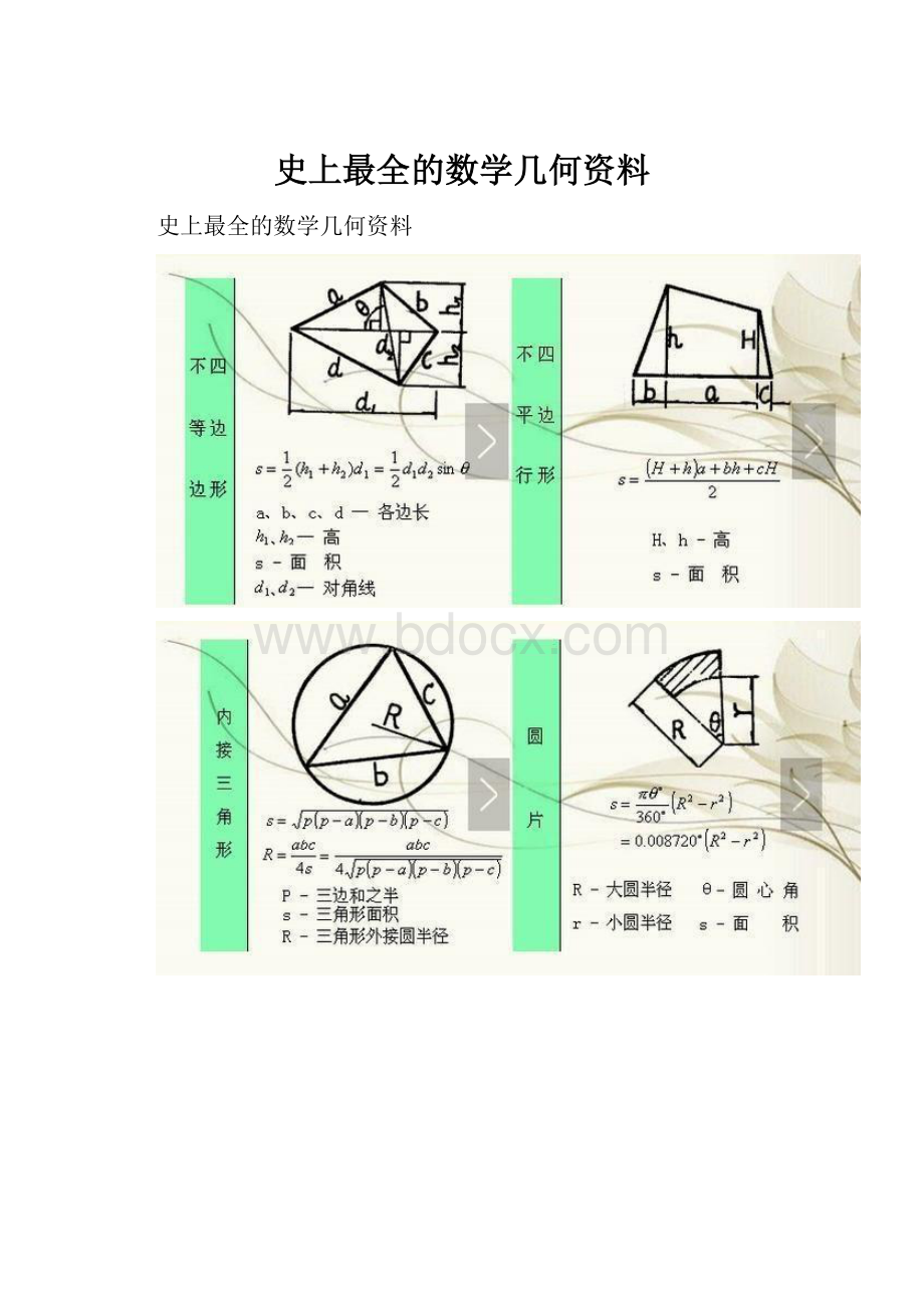 史上最全的数学几何资料.docx_第1页