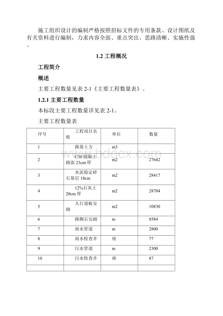 巢湖市华阳路工程施工组织设计.docx_第2页