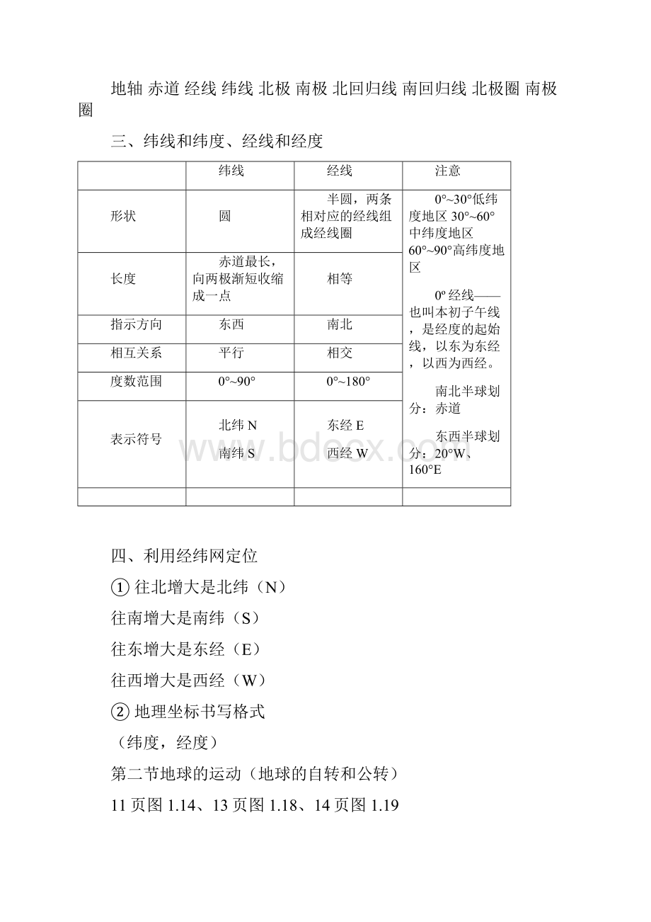 人教版七年级上册地理知识点总结.docx_第2页