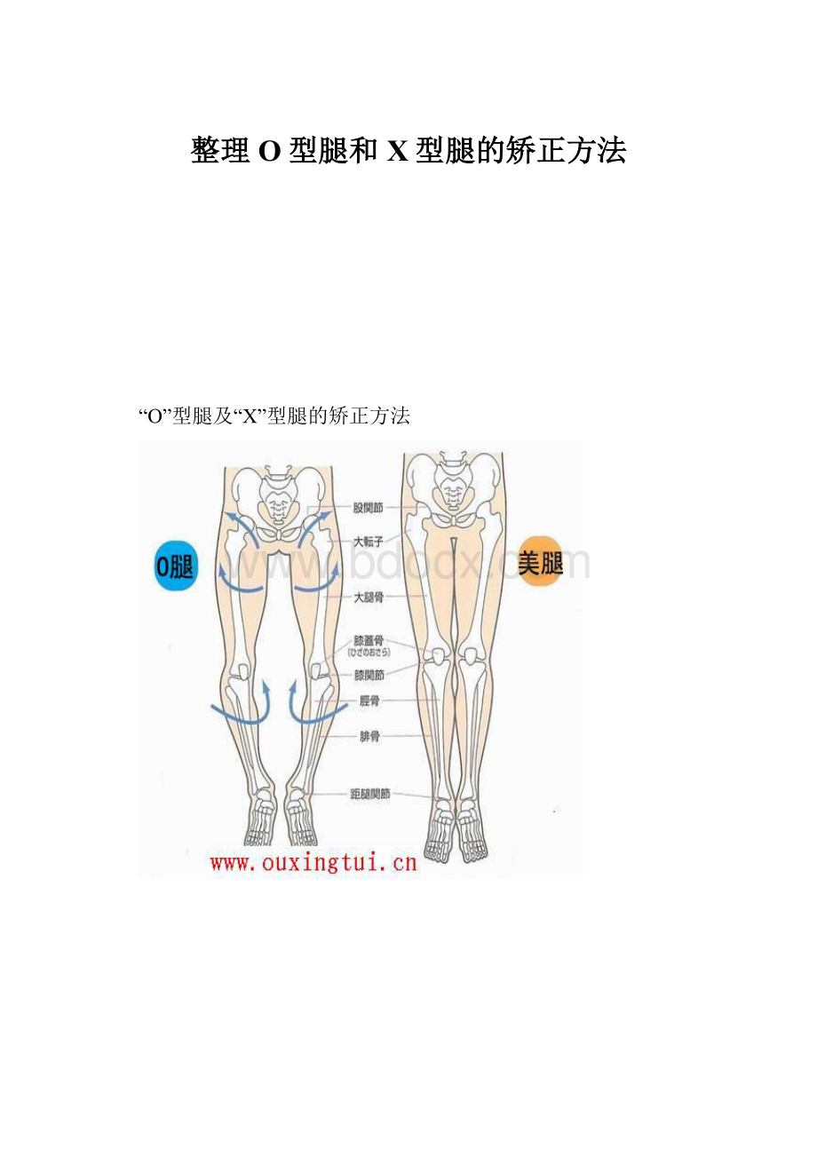 整理O型腿和X型腿的矫正方法.docx