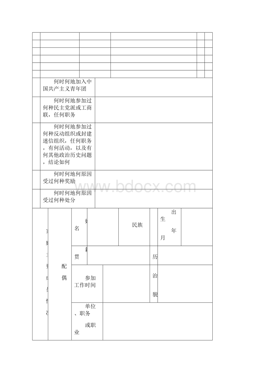 志愿书电子表16开双面打印空白Word文档下载推荐.docx_第3页