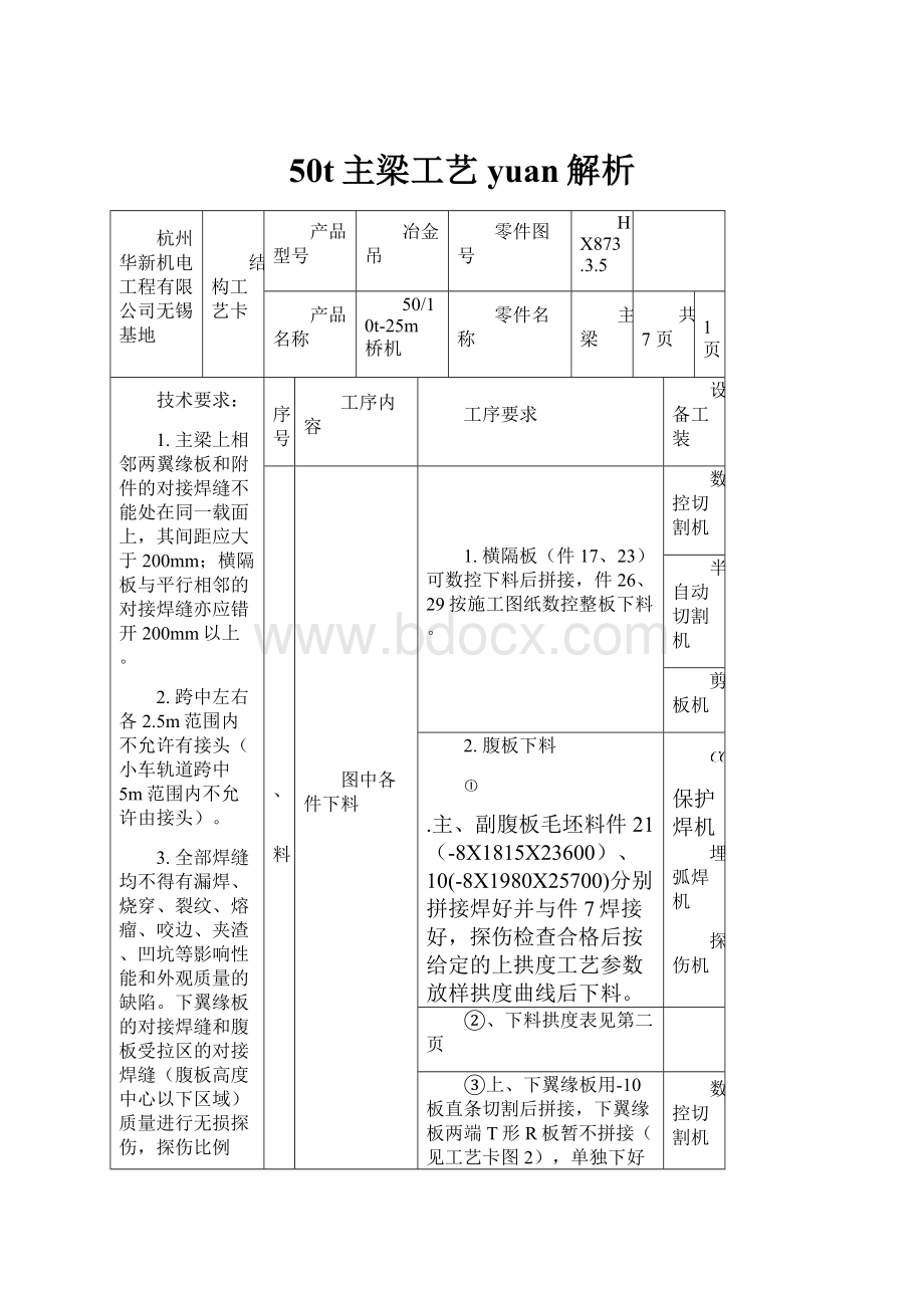 50t主梁工艺yuan解析.docx_第1页