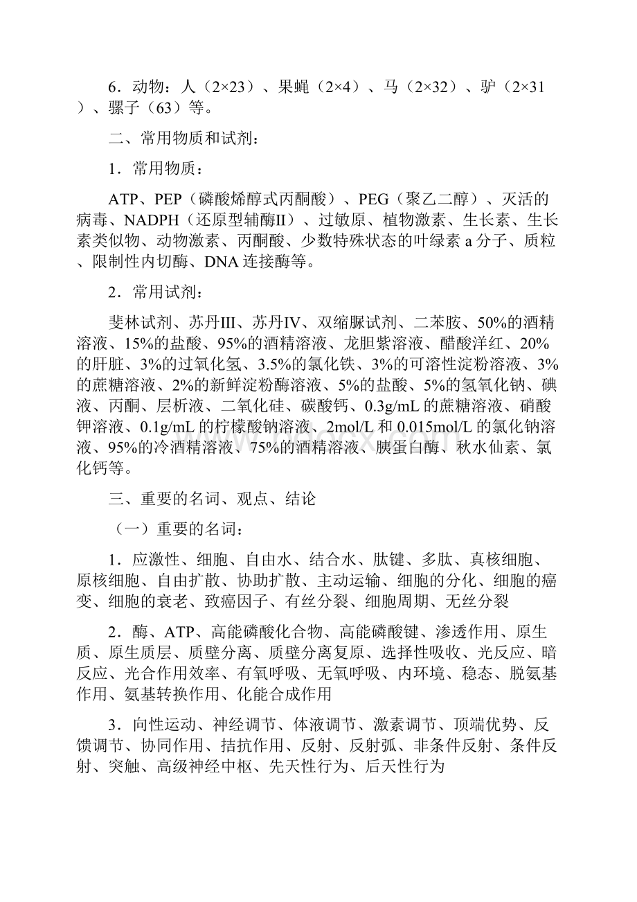 高中生物热点知识点一览Word文档下载推荐.docx_第2页