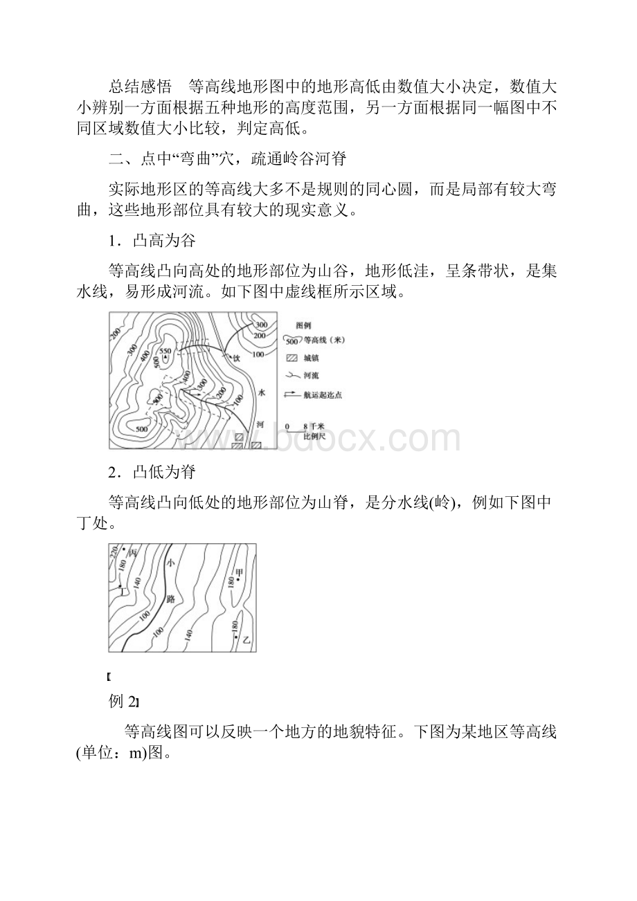 高中地理暑期作业第1讲点击四穴位疏通等高线地形图高考复习适用.docx_第3页