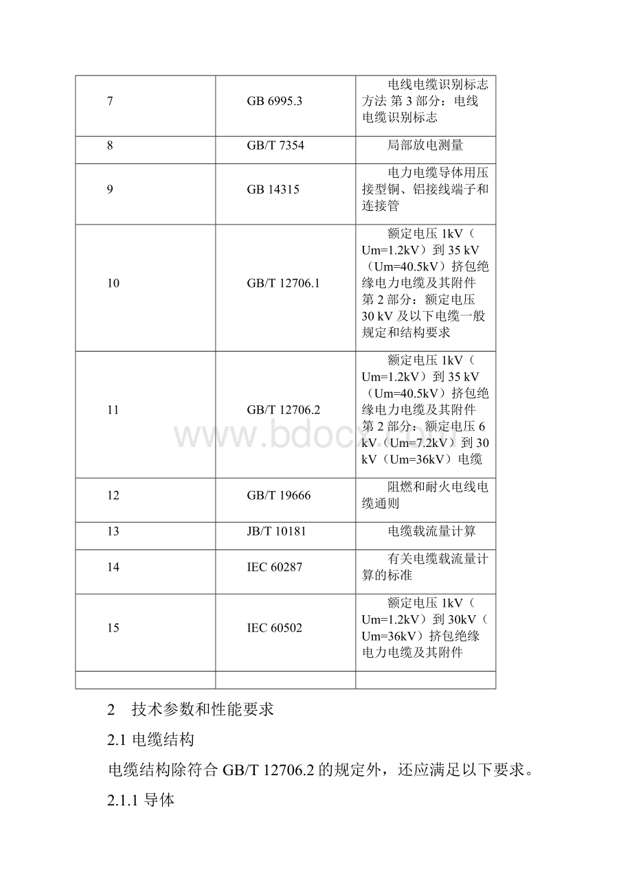 10kV电力电缆技术标准规范.docx_第2页