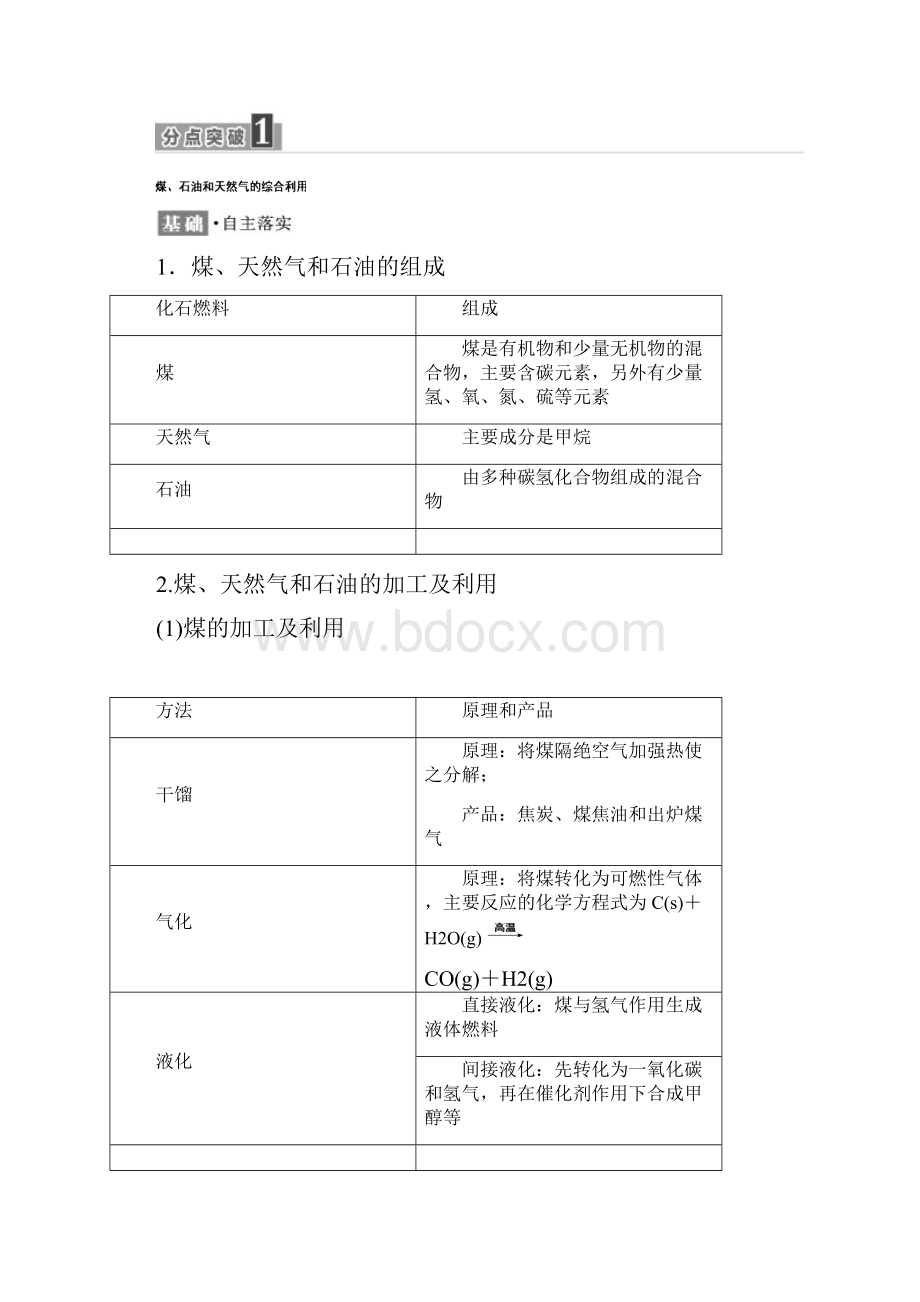 学年高一化学同步人教版必修二讲义第四章 第二节 资源综合利用 环境保护 Word版含答案.docx_第2页