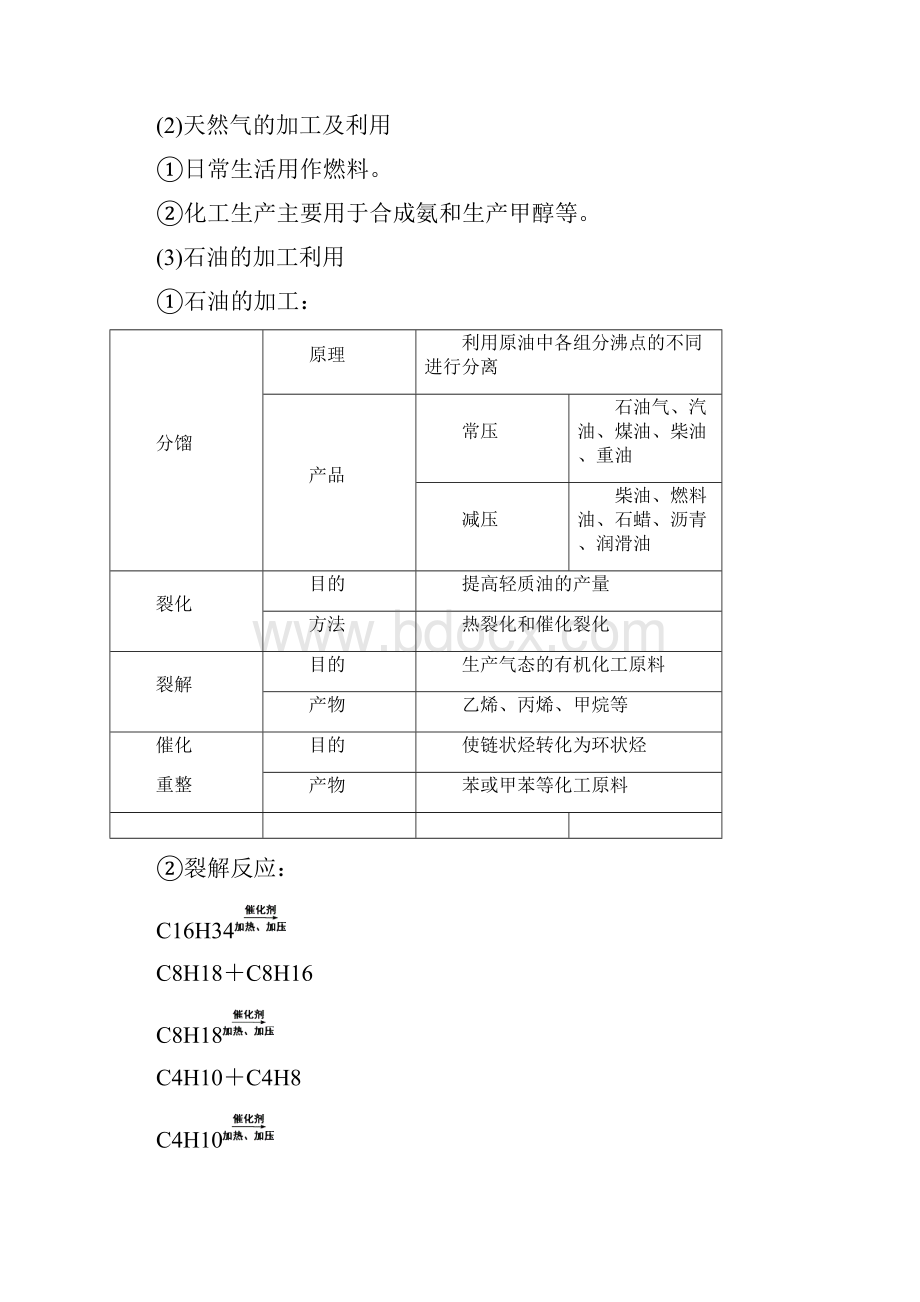 学年高一化学同步人教版必修二讲义第四章 第二节 资源综合利用 环境保护 Word版含答案.docx_第3页