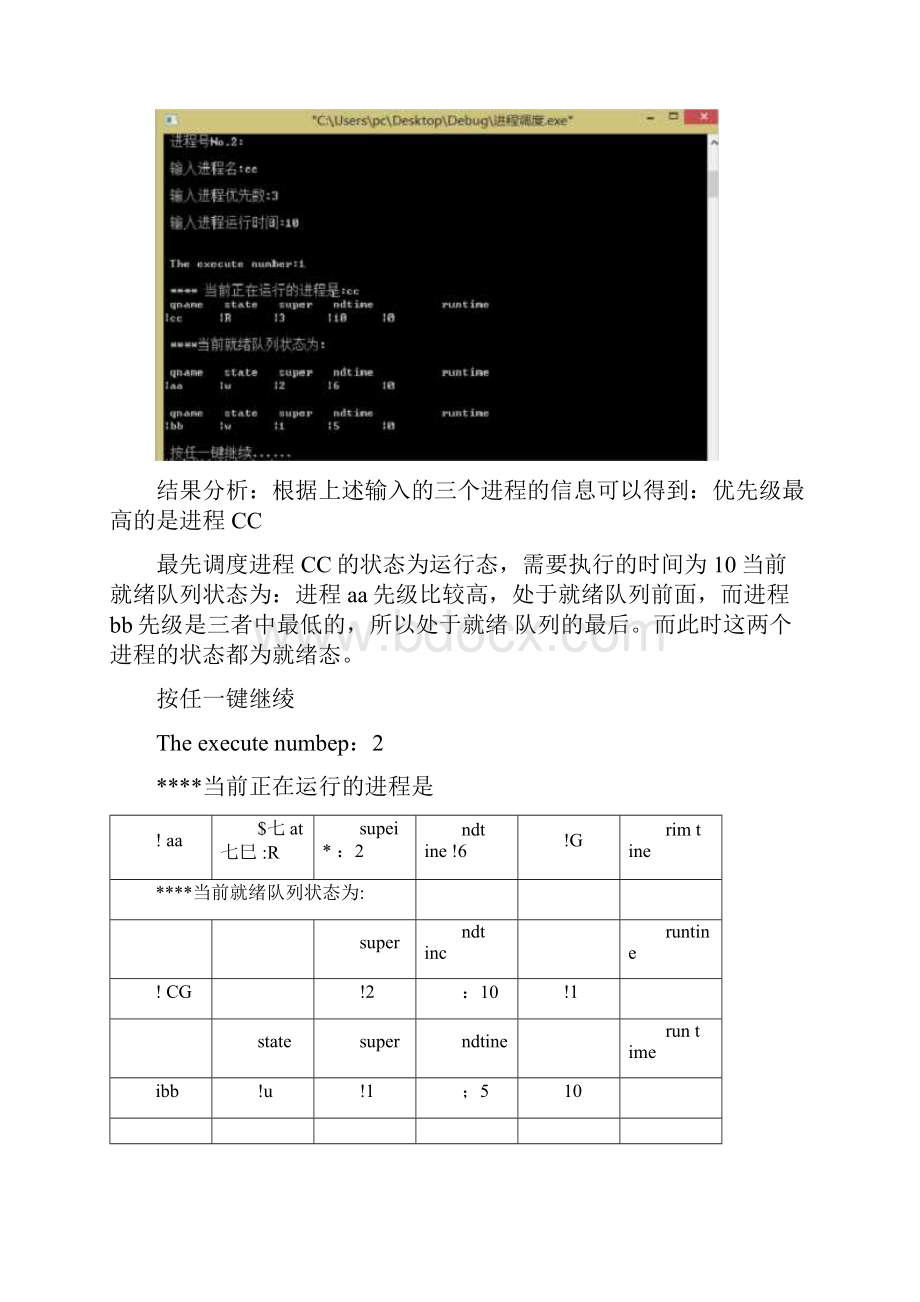 实验一进程调度实验报告文档格式.docx_第3页