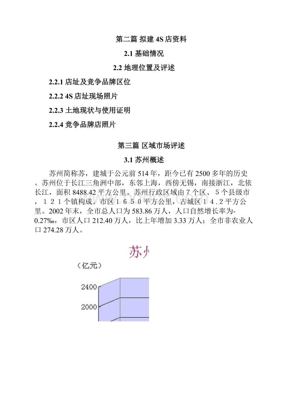 申请某品牌汽车4S专营店项目商业计划书Word格式文档下载.docx_第2页